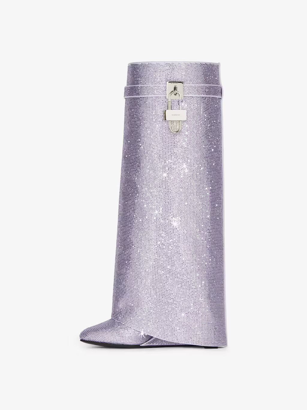 Givenchy o1w1db10525 Shark Lock Wide Fit Pant Boots 90mm in Pink Size US 7 / IT 37 - 2 Thumbnail