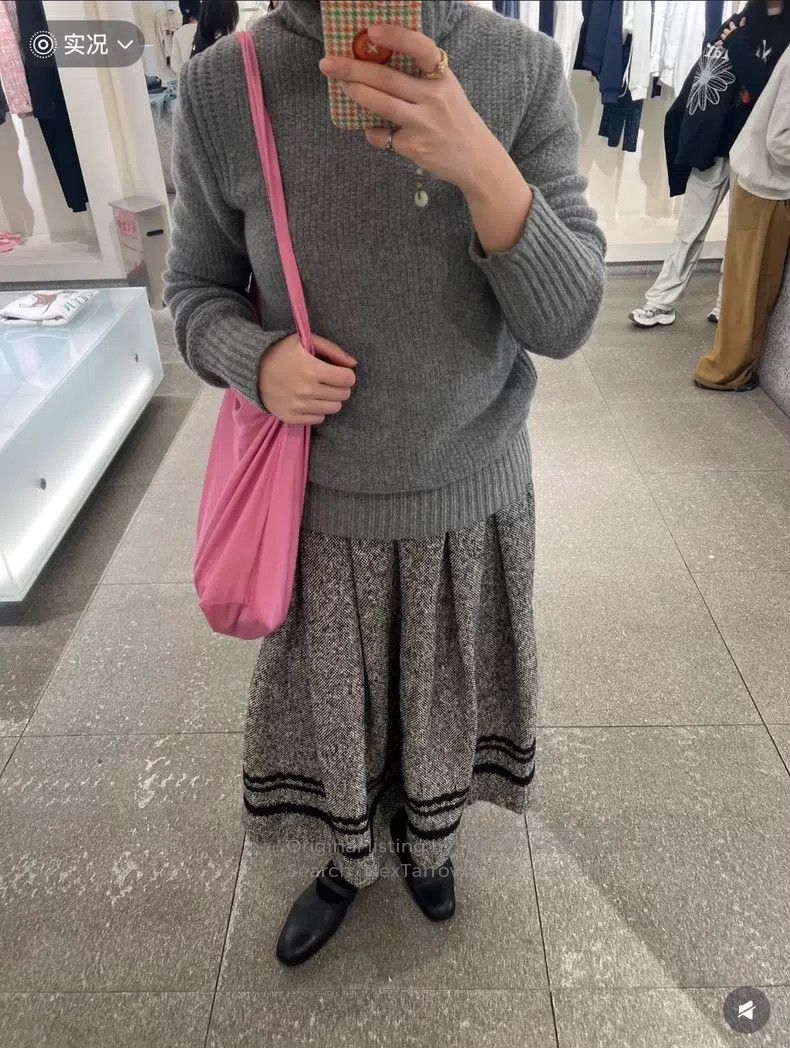 Comme des Garcons Comme Des Garcons size M Wool Blend Knit Skirt Size 22" - 9 Thumbnail