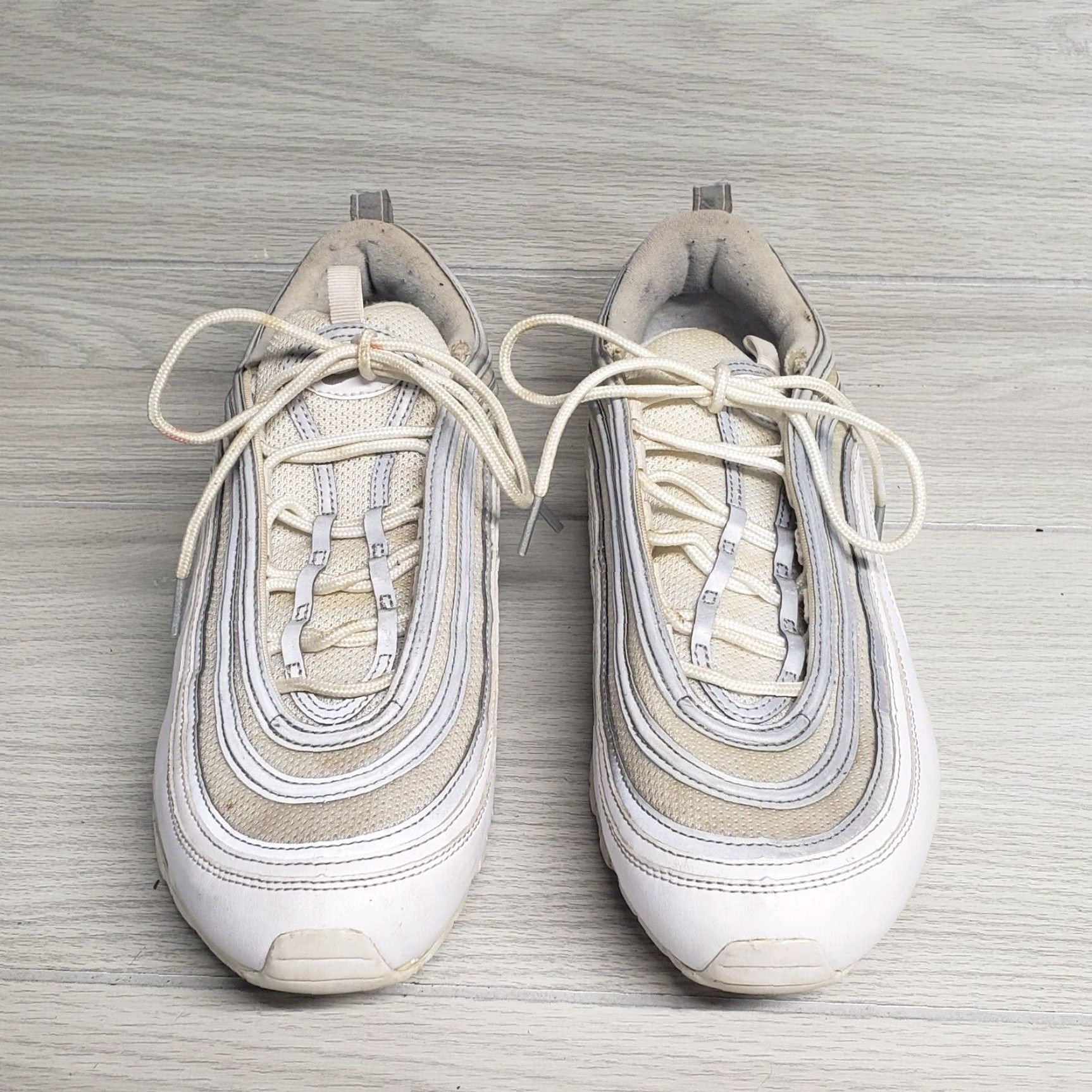 Nike Nike Air Max 97 Running Shoes Men's Size 11.5 White Reflective Silver Athletic Sneakers Size US 11.5 / EU 44-45 - 3 Thumbnail