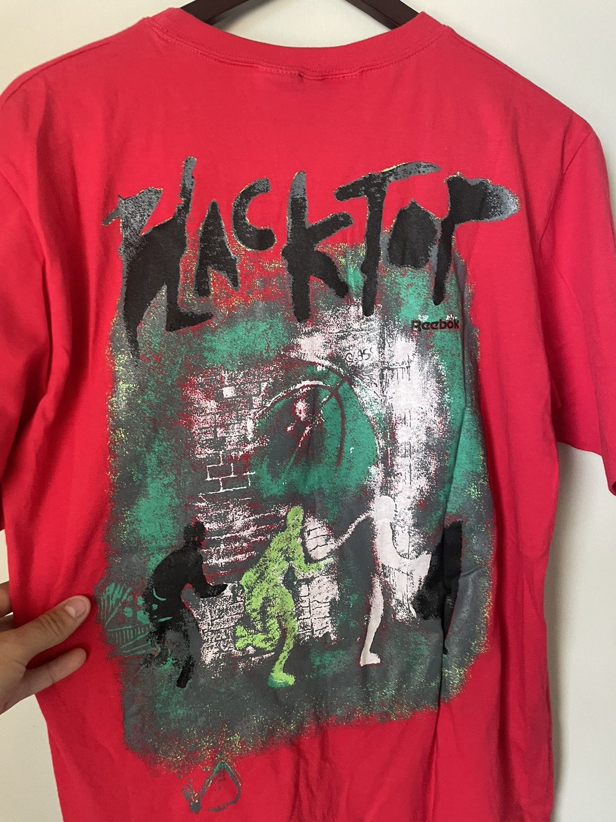 Reebok × Vintage BNWT Vintage 90s Reebok blacktop tee Size US M / EU 48-50 / 2 - 5 Thumbnail