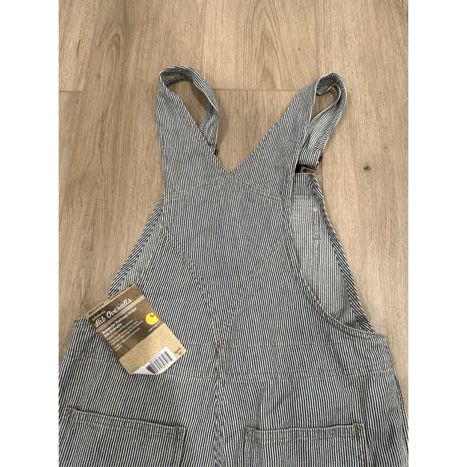 Carhartt VINTAGE Carhartt Double Knee Overall Women XS 0/2 Hickory Striped Railroad Bib NWT Size 26" / US 2 / IT 38 - 7 Thumbnail