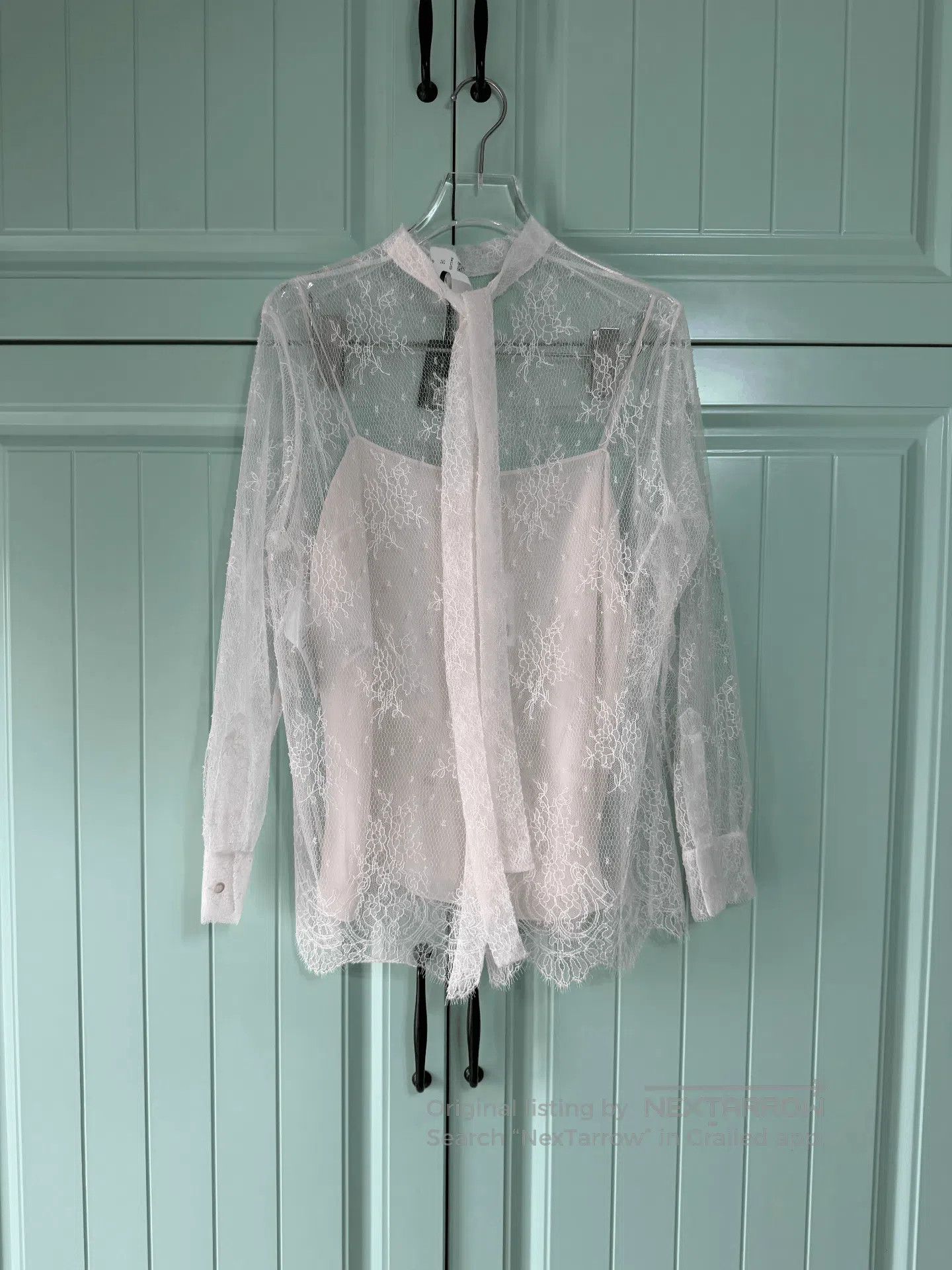 Dior Dior White Lace Shirt. Size S / US 4 / IT 40 - 2 Thumbnail