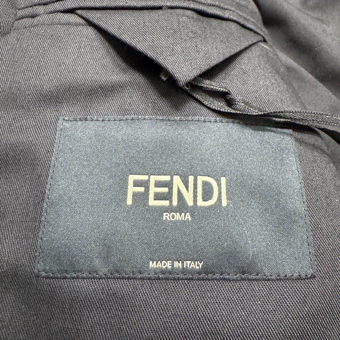 Fendi Fendi Space Cotton Leather-Paneled Jacket 50 99 New Size US M / EU 48-50 / 2 - 2 Thumbnail