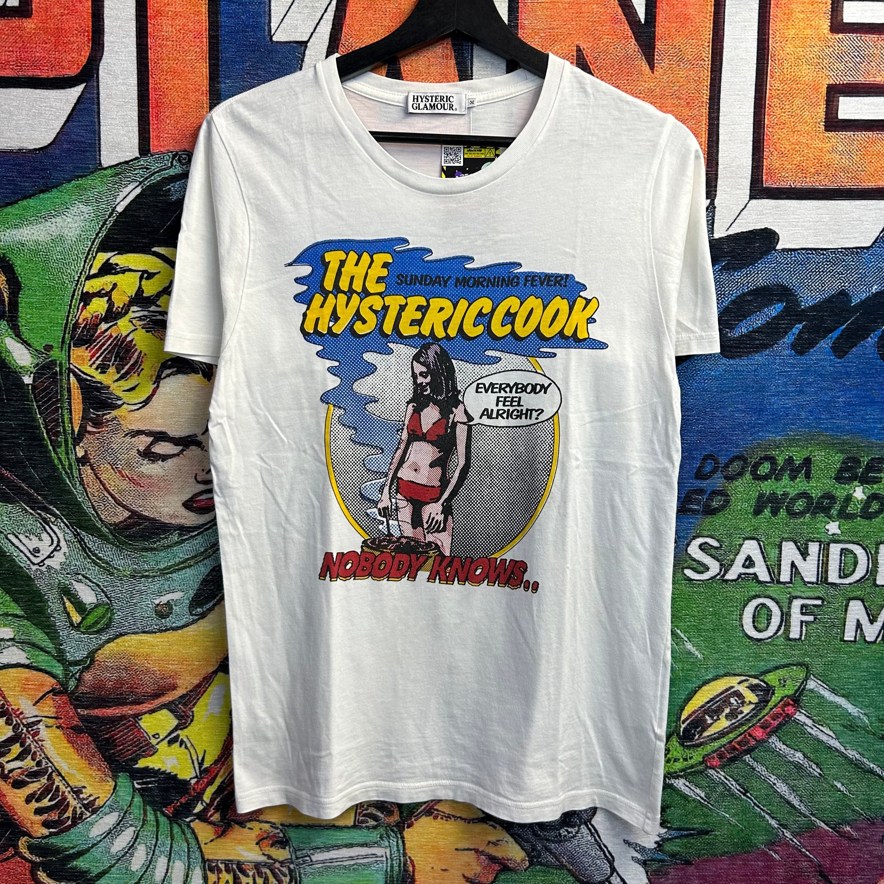 image of Hysteric Glamour Hysteric Cook Tee Size Medium in White, Men's