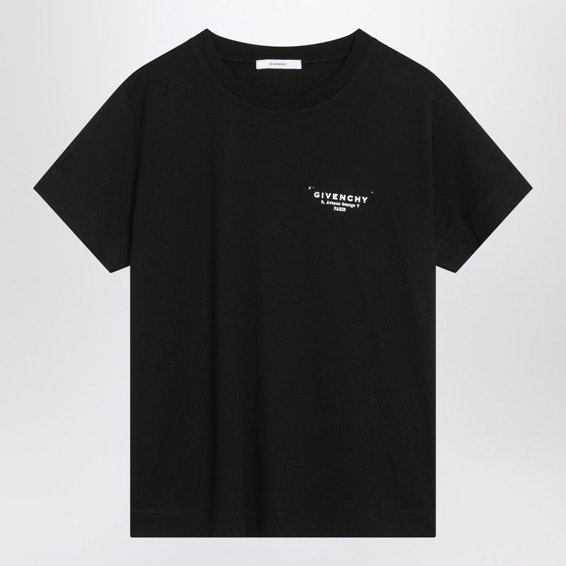 Givenchy Givenchy Black Cotton T-Shirt With Logo Size S / US 4 / IT 40 - 1 Thumbnail