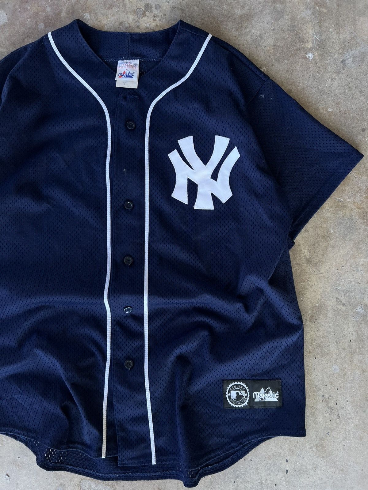 Vintage Vintage MLB New York Yankees Baseball Jersey Size US L / EU 52-54 / 3 - 1 Thumbnail