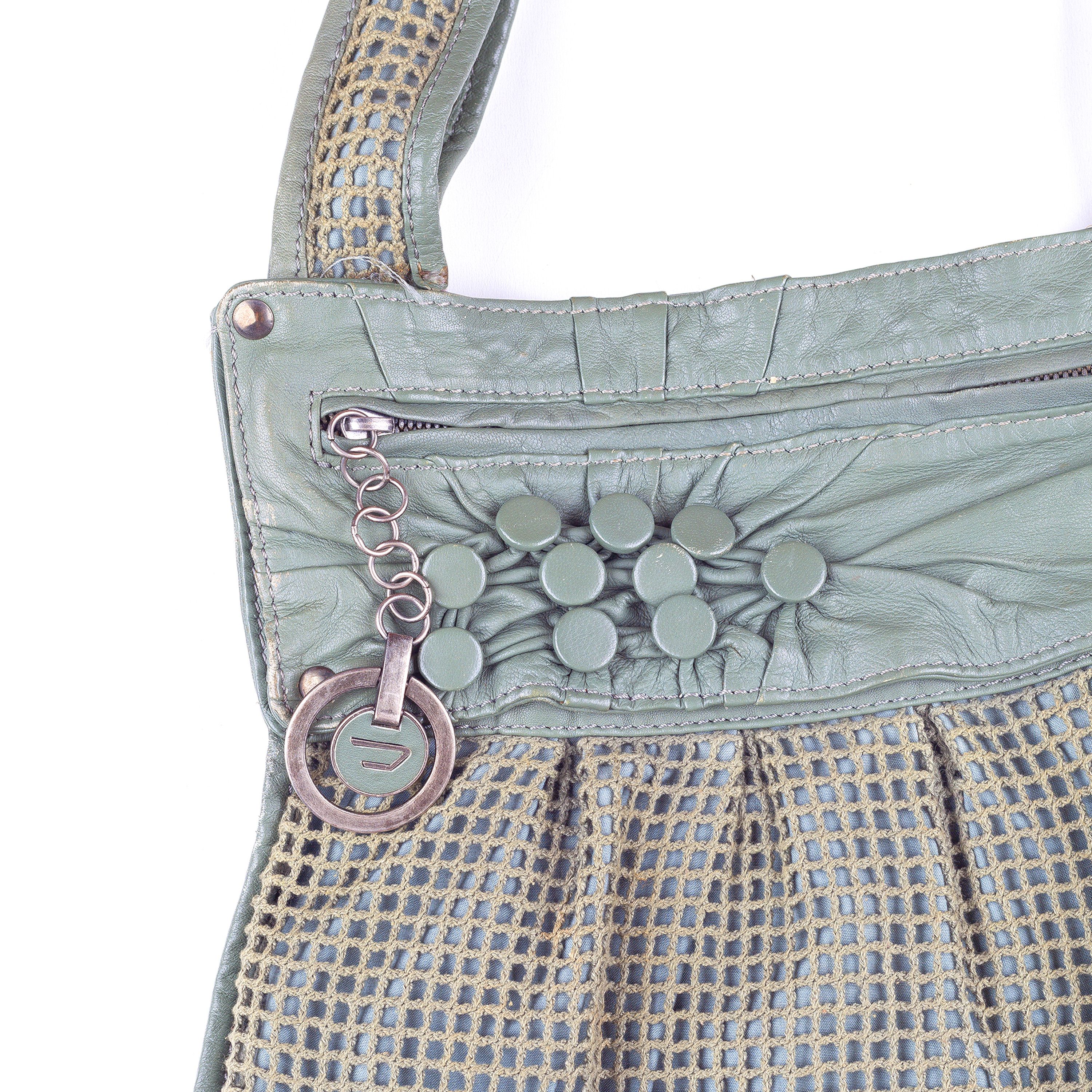 Diesel × Diesel Black Gold Diesel Vintage Sage Green Netted Bag Size ONE SIZE - 3 Thumbnail