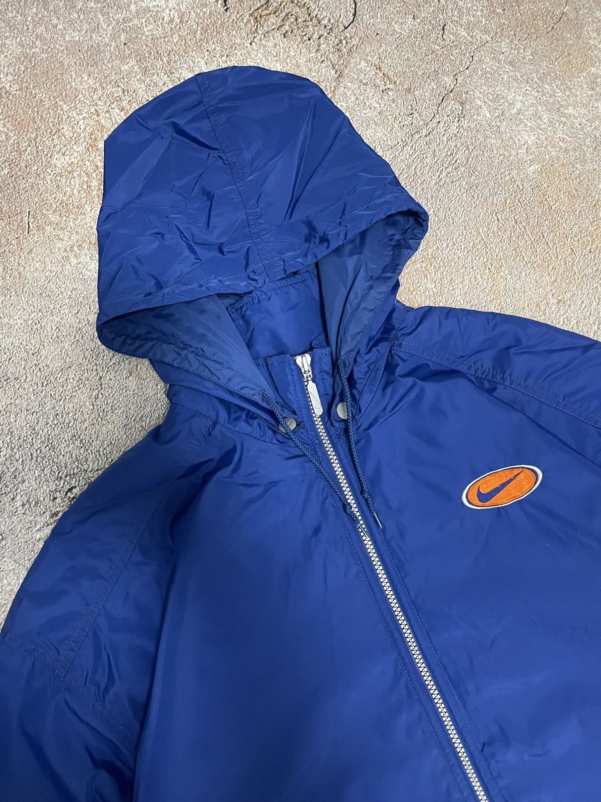 Nike Vintage Nike Big Logo Nylon Drill Jacket Size US M / EU 48-50 / 2 - 5 Thumbnail