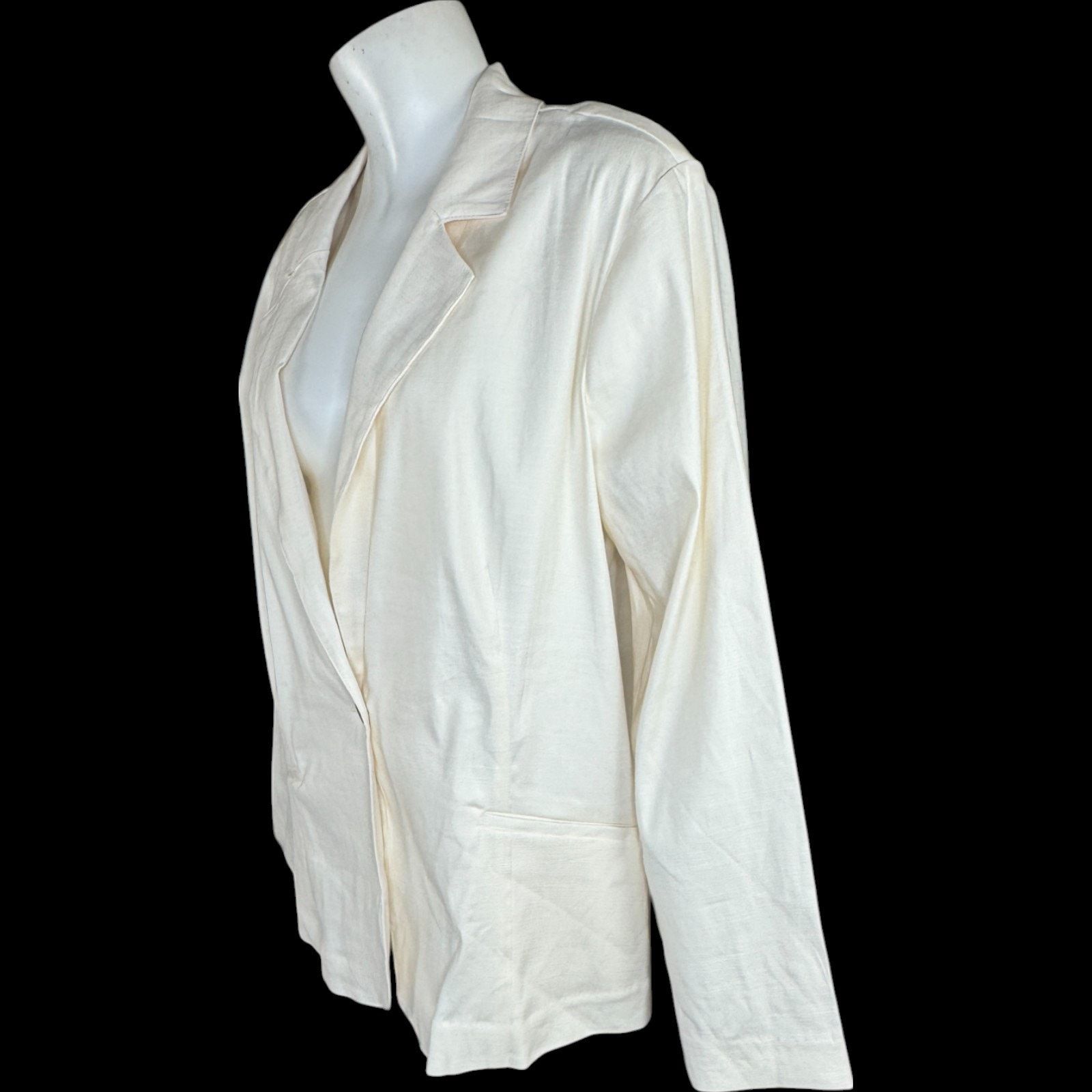 Other Studio Park x Leah Williams Linen Blazer Ivory XL NWOT Size XL / US 12-14 / IT 48-50 - 9 Thumbnail