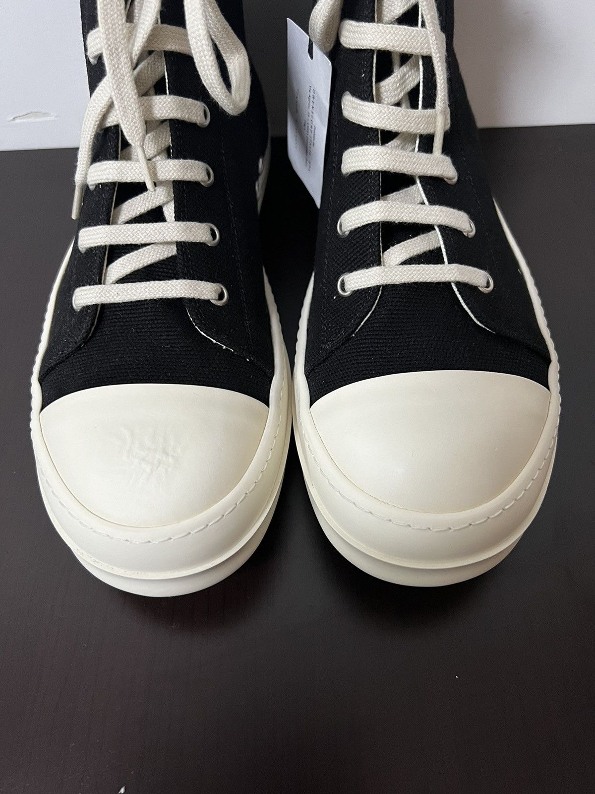Rick Owens Drkshdw Rick owens drkshdw ramones high top sneaks sz 41.5 Size US 8.5 / EU 41-42 - 4 Thumbnail
