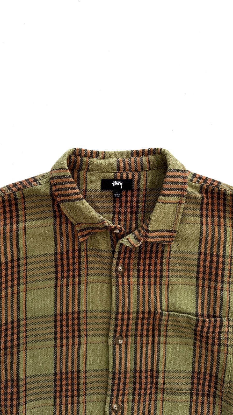 Stussy Stussy Laguna Plaid Shirt ‘Olive’ Size US L / EU 52-54 / 3 - 2 Thumbnail