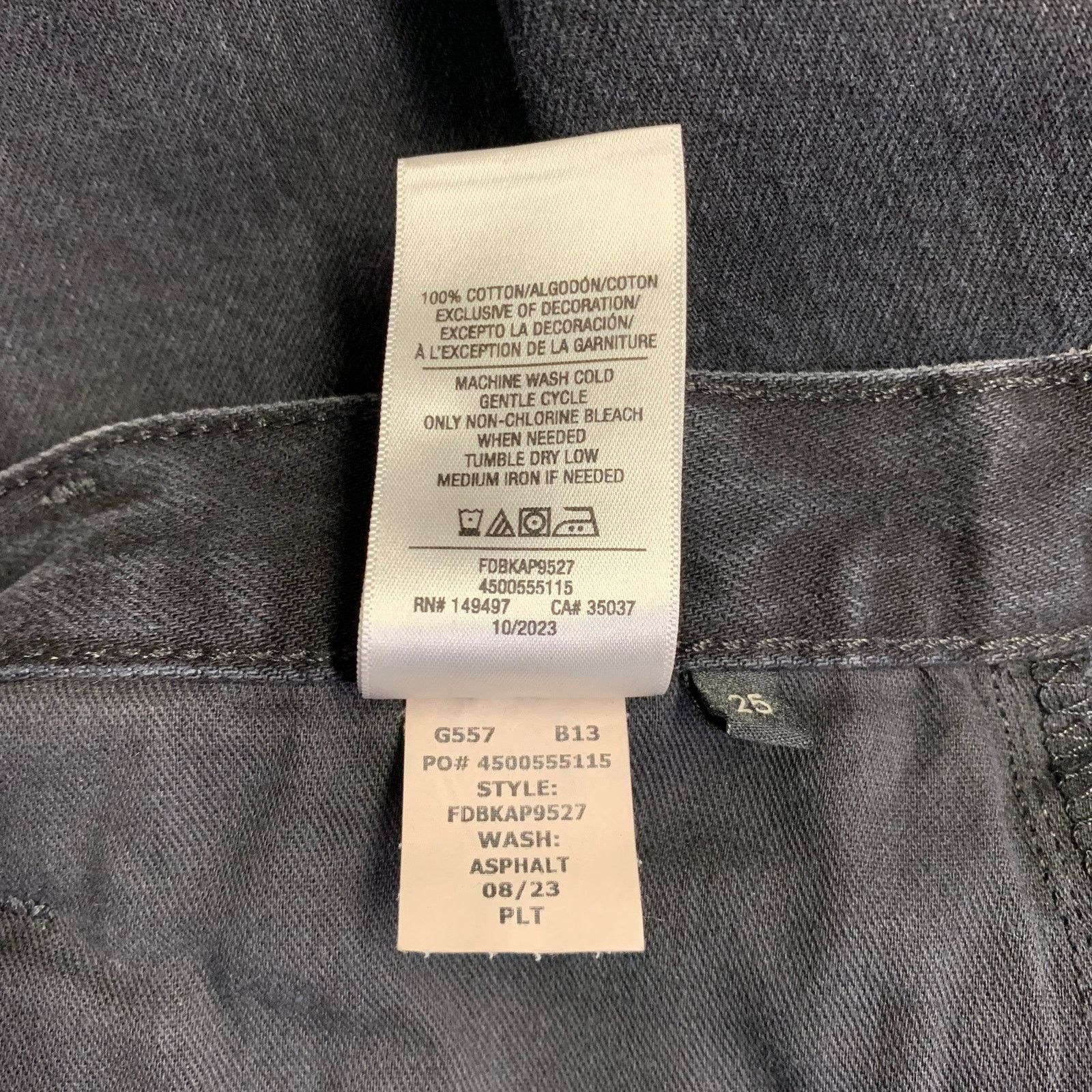 Other FAVORITE DAUGHTER The Sadie Black Denim Twill Button Fly Size 25" / US 0 / IT 36 - 5 Thumbnail