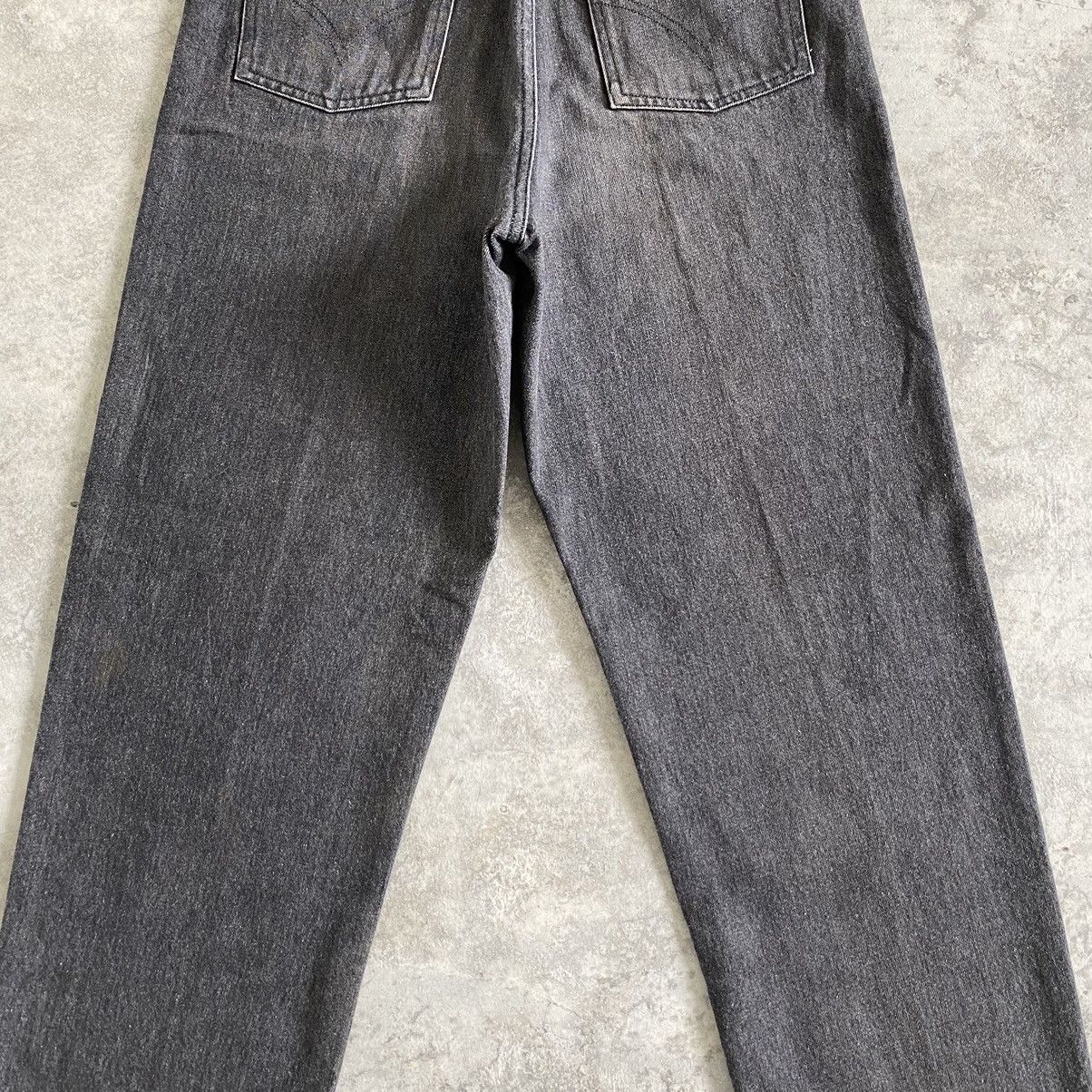 Comme des Garcons Homme 1990’s CdG Homme Wide Smoky Black Denim Jeans Size US 29 - 16 Thumbnail