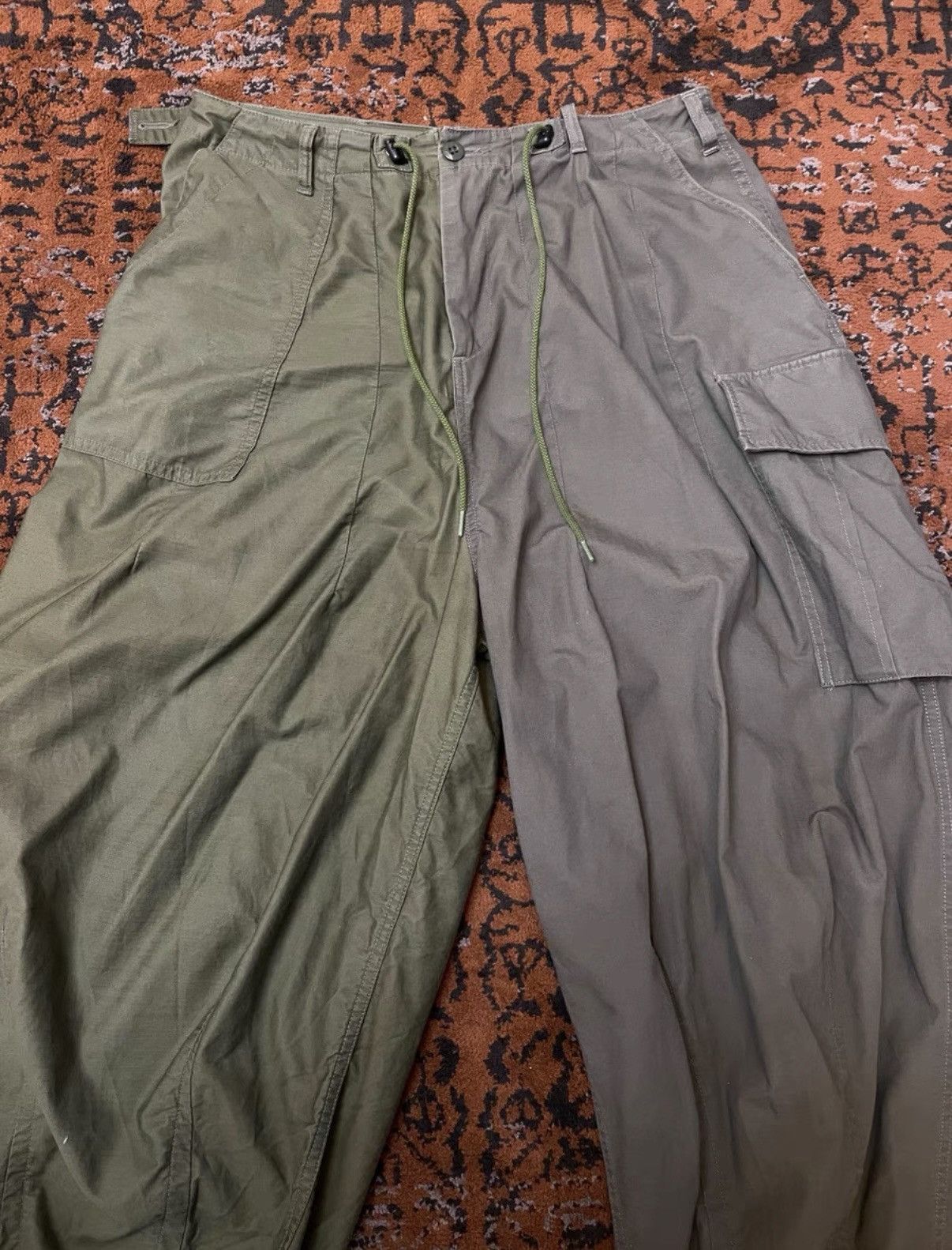Needles Needles H.D. PANT BDU Military Green Work Pants Size US 33 - 4 Thumbnail