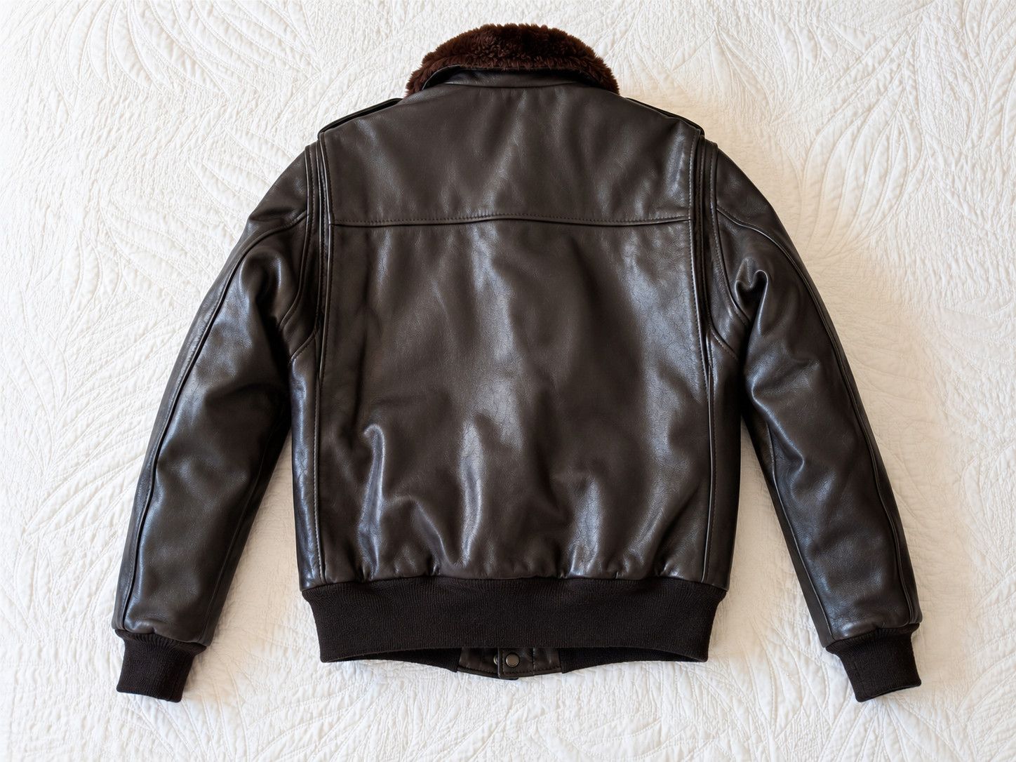 Schott Vintage Schott NYC IS674MS Leather Flight Jacket Made in USA Size US L / EU 52-54 / 3 - 2 Thumbnail