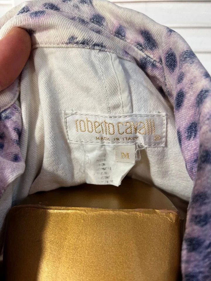 Roberto Cavalli Roberto Cavalli Just Cavalli Vintage Denim Jacket Leopard Size M / US 6-8 / IT 42-44 - 7 Thumbnail