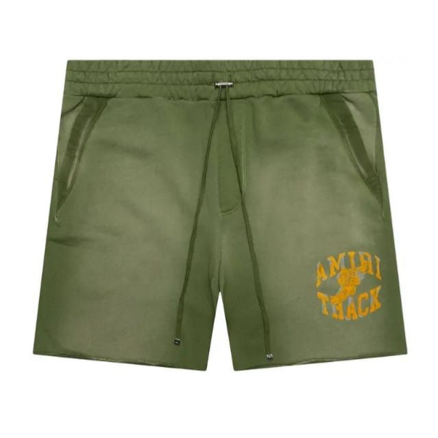 Amiri o1y0525 Logo Short in Green Size US 38 / EU 54 - 1 Thumbnail