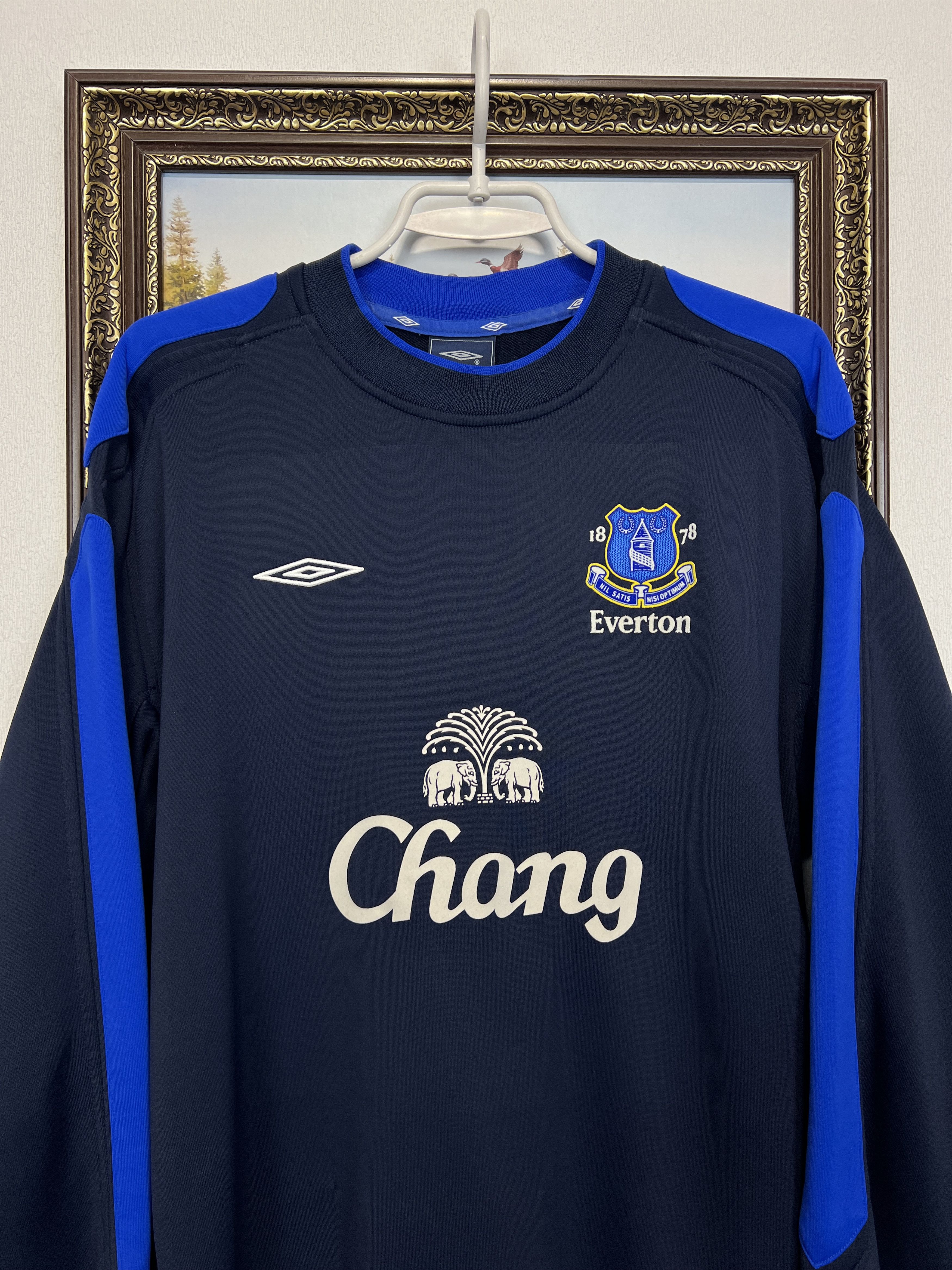 Umbro Everton Football Sweatshirt Soccer Track Top Crewneck Jacket Size US L / EU 52-54 / 3 - 2 Thumbnail