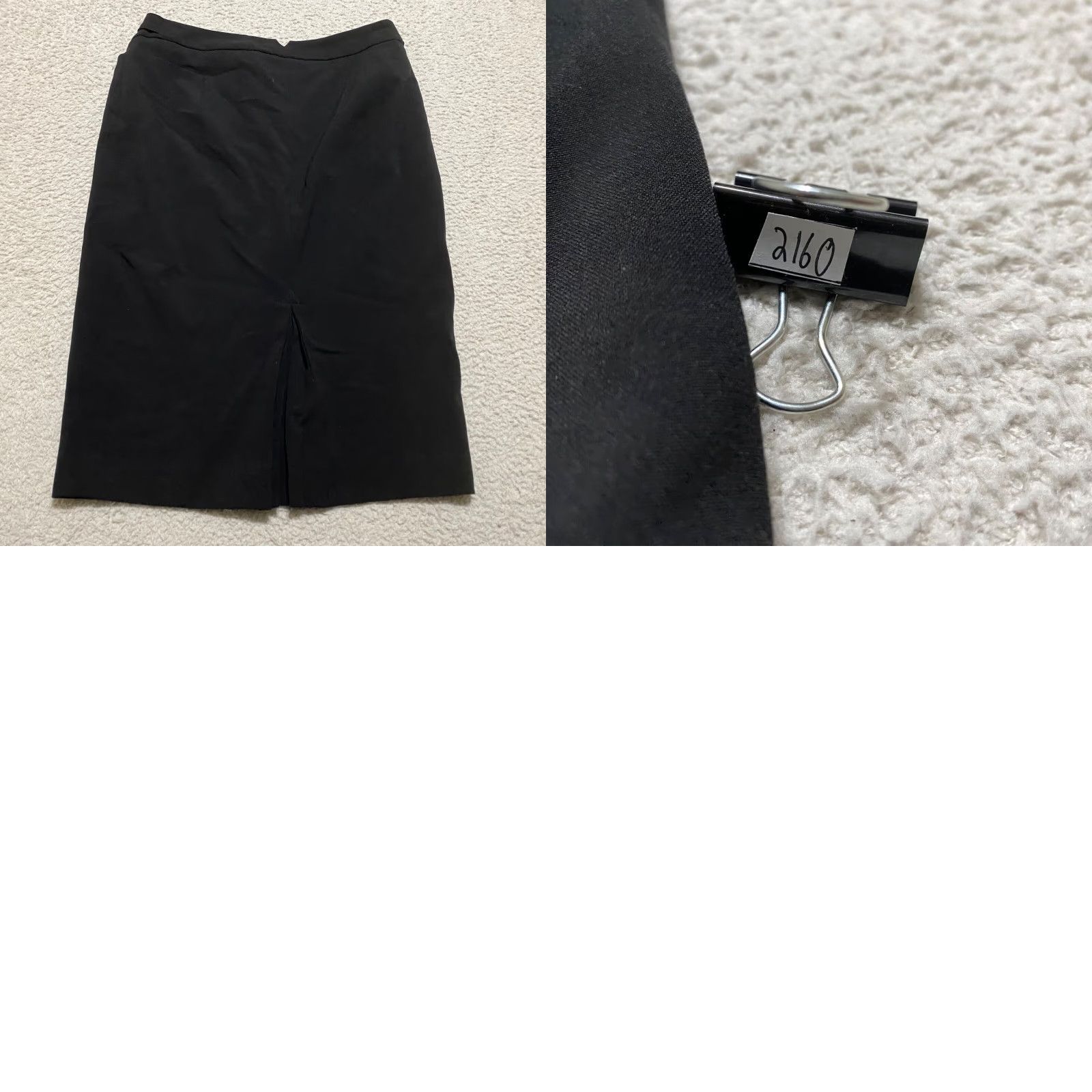 Norma Kamali VINTAGE Norma Kamali Womens Skirt sz 6 Solid Black Straight Pencil Career Work Business Size 28" / US 6 / IT 42 - 8 Thumbnail