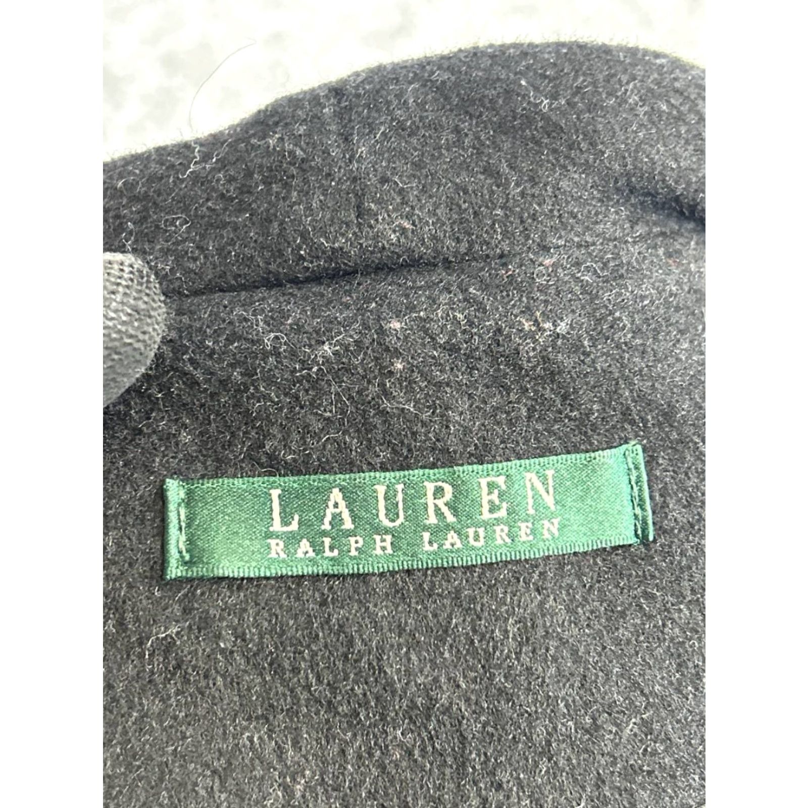 Ralph Lauren Lauren Ralph Lauren Coat Womens 6 Black Wool Belted Overcoat Classic Style Size M / US 6-8 / IT 42-44 - 3 Thumbnail