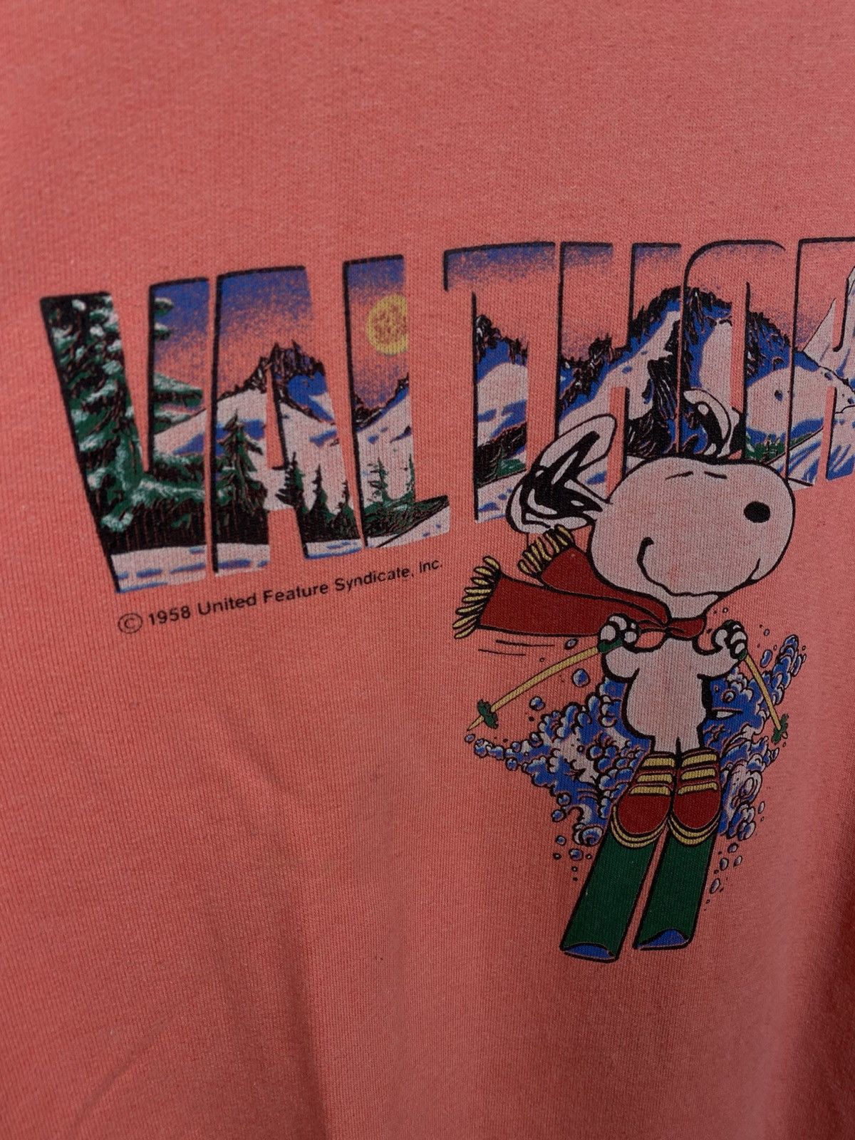 Vintage 🍿Vintage 1958 Polo Sweatshirt Rugby Snoopy Val Thorens Tee🍿 Size US XL / EU 56 / 4 - 3 Thumbnail