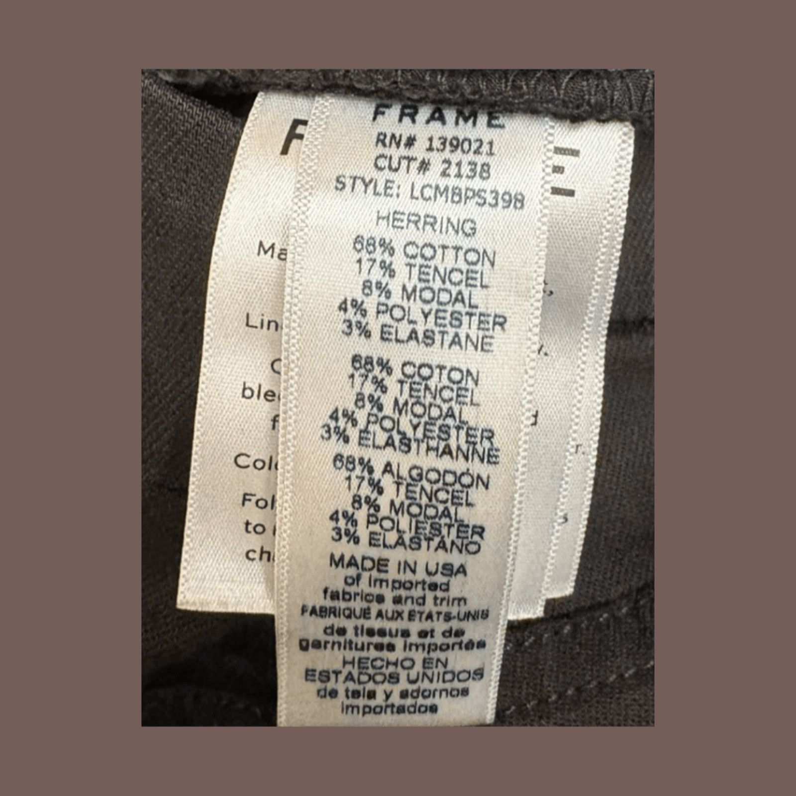 Frame VTG Crop Flare | FRAME Herring Wash Denim | Minimal Classic Size 28" / US 6 / IT 42 - 4 Thumbnail