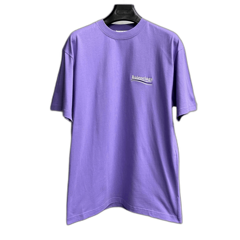 Balenciaga Balenciaga Purple Letter Logo Short Sleeve T-Shirt-yf Size US XS / EU 42 / 0 - 1 Thumbnail
