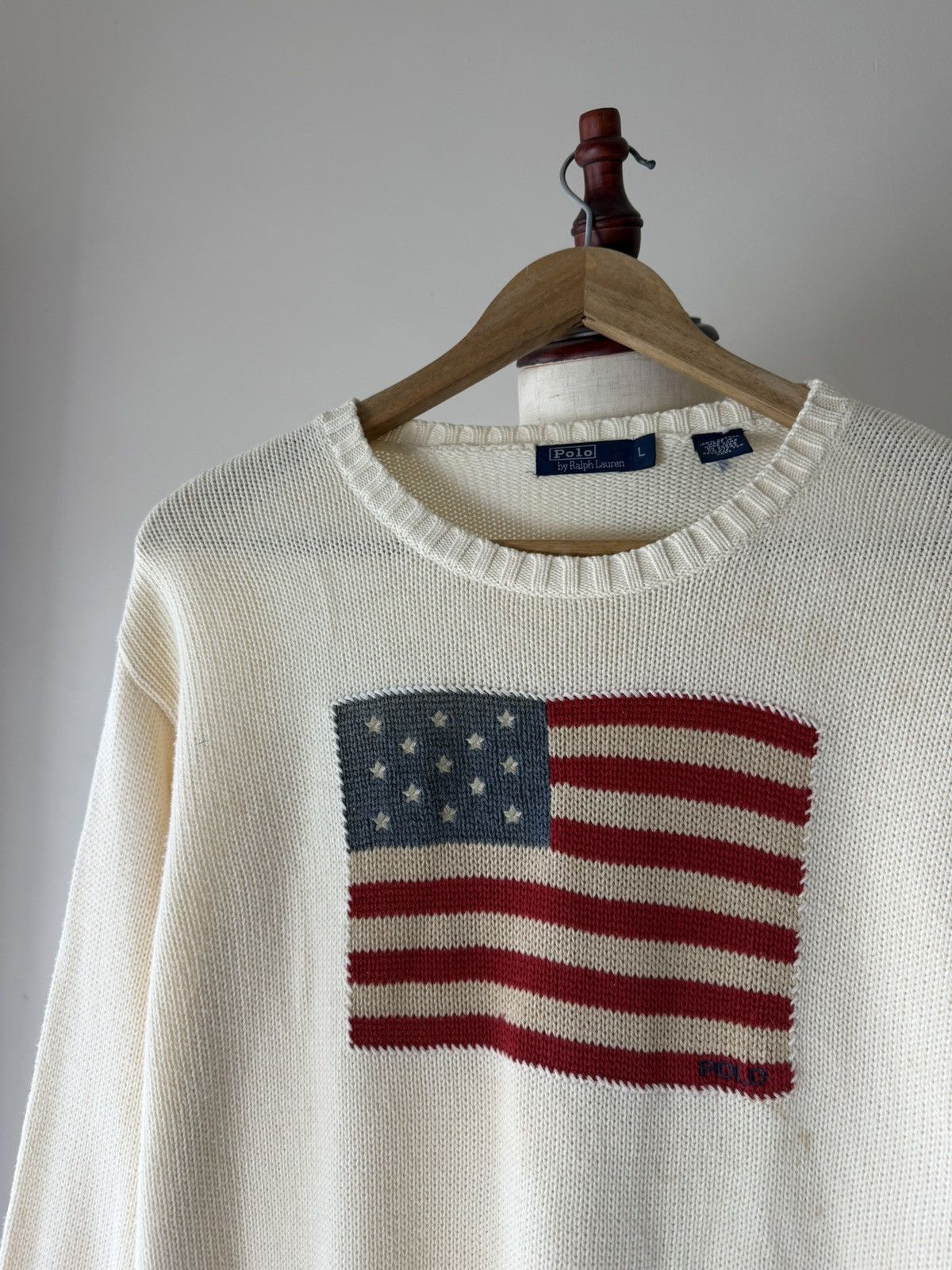Polo Ralph Lauren POLO RALPH LAUREN USA FLAG KNITWEAR Size L / US 10 / IT 46 - 2 Thumbnail