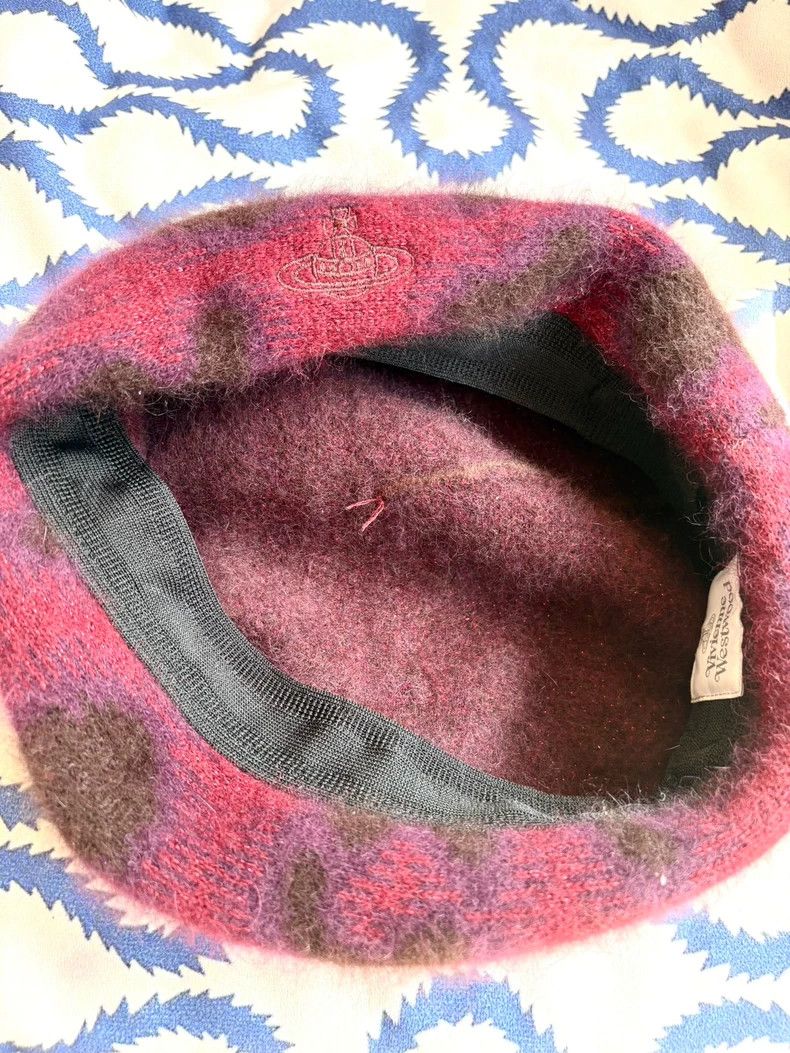 Vivienne Westwood Vivienne Westwood An old black and red leopard beret Size ONE SIZE - 3 Thumbnail