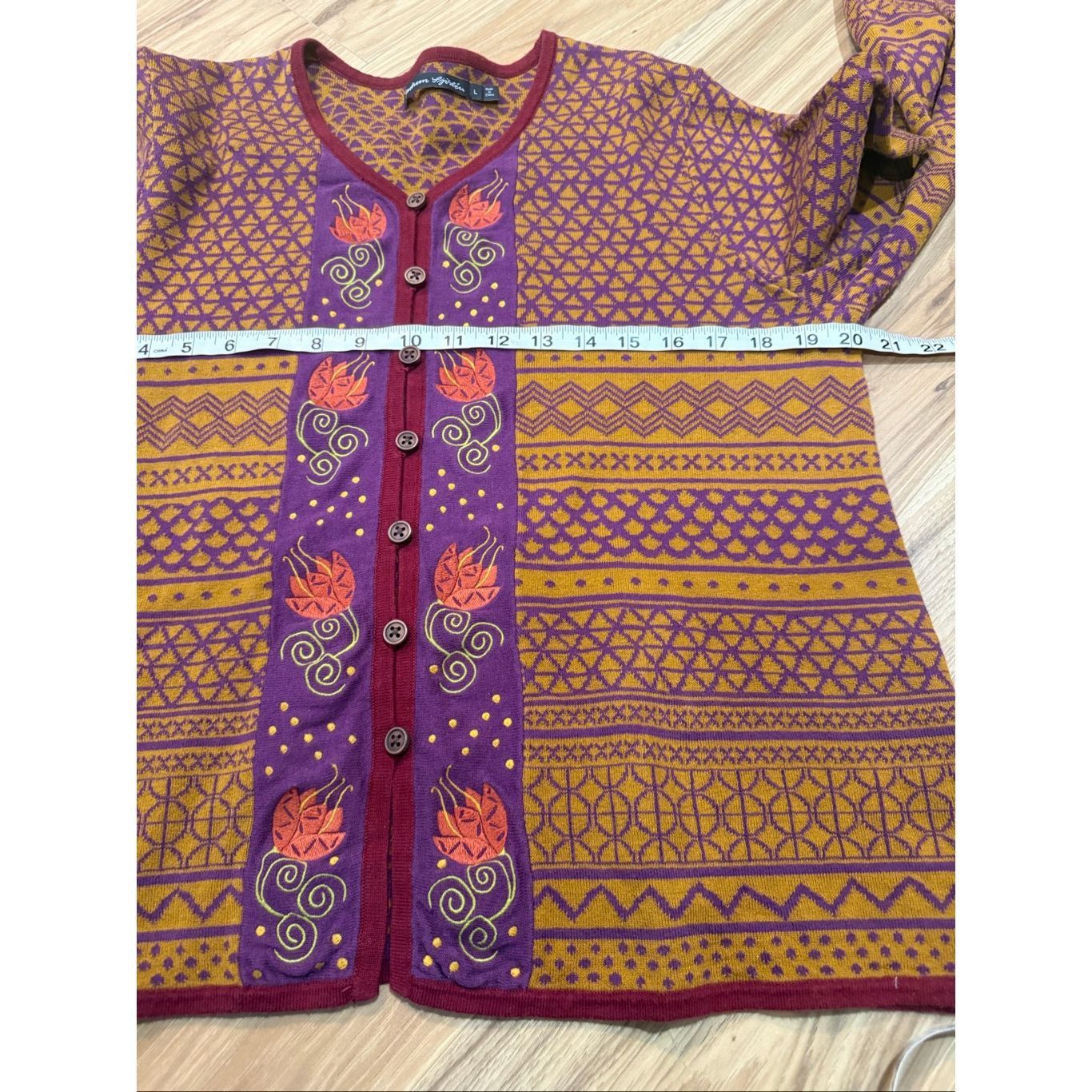 Guru Gudrun Sjoden colorful cardigan size L Size L / US 10 / IT 46 - 6 Thumbnail