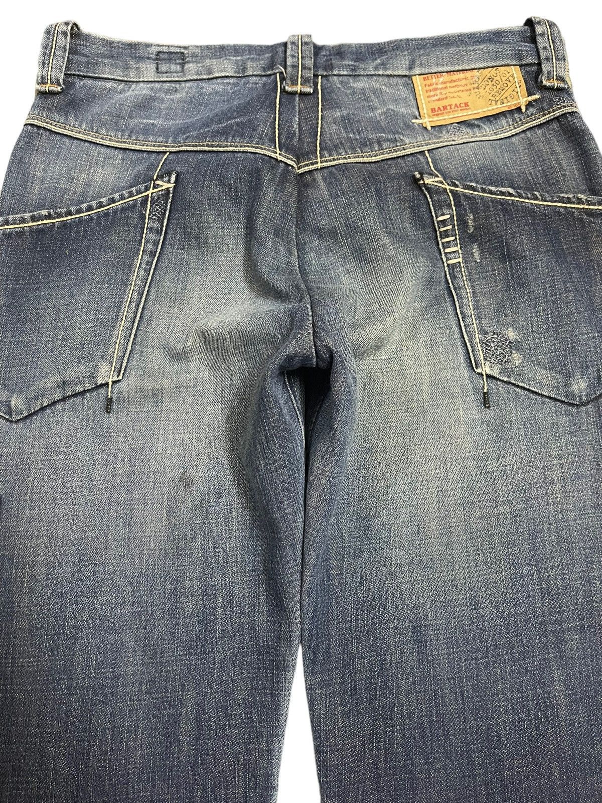 Hysteric Glamour Vintage Japanese Bartack Blue Wash Faded Style Baggy Jeans Size US 30 / EU 46 - 4 Thumbnail
