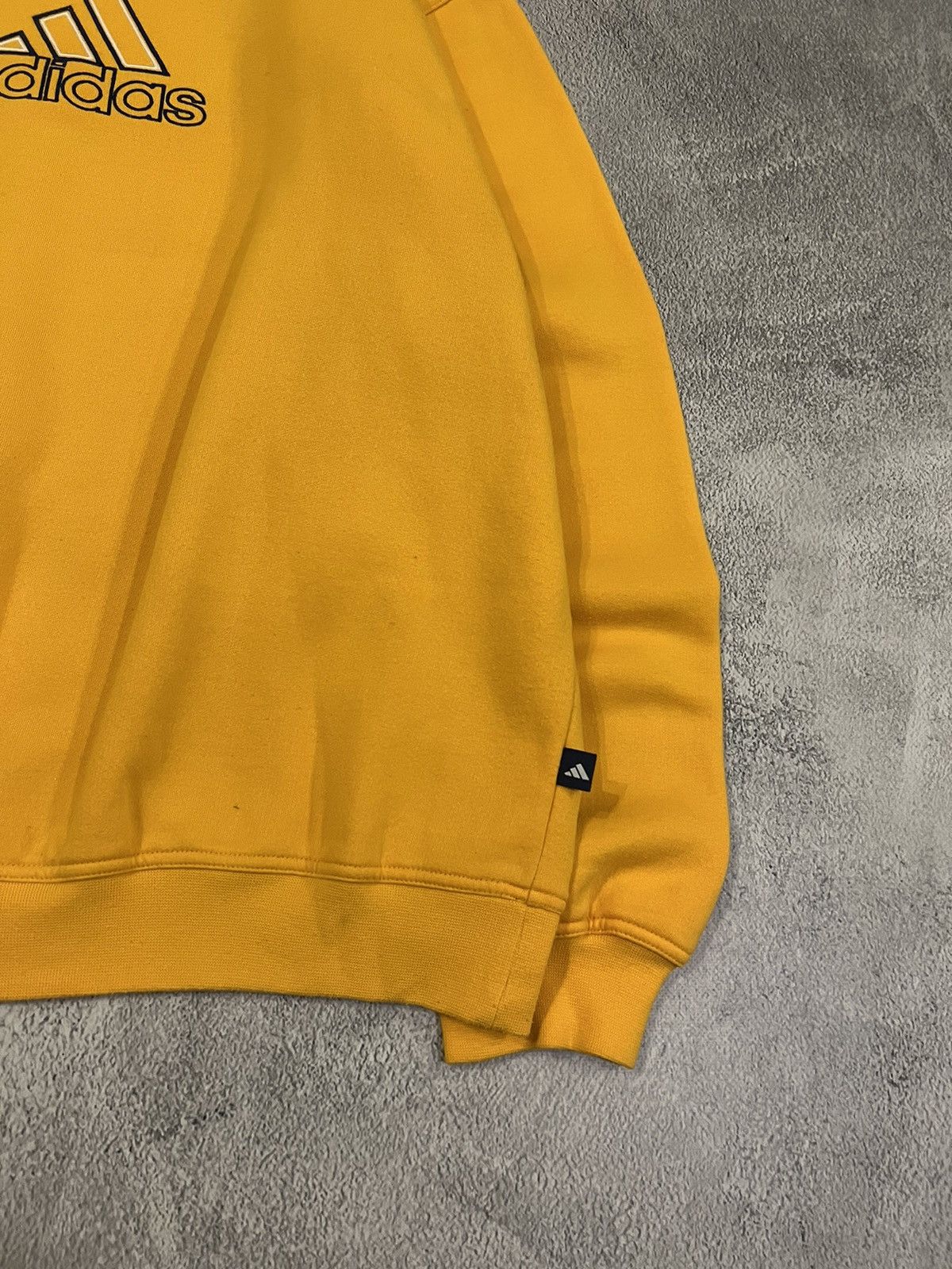 Adidas × Vintage Vintage Y2k Adidas 💛 Spell Out Big Logo Rare Sweatshirt 90’s Size US XL / EU 56 / 4 - 9 Thumbnail