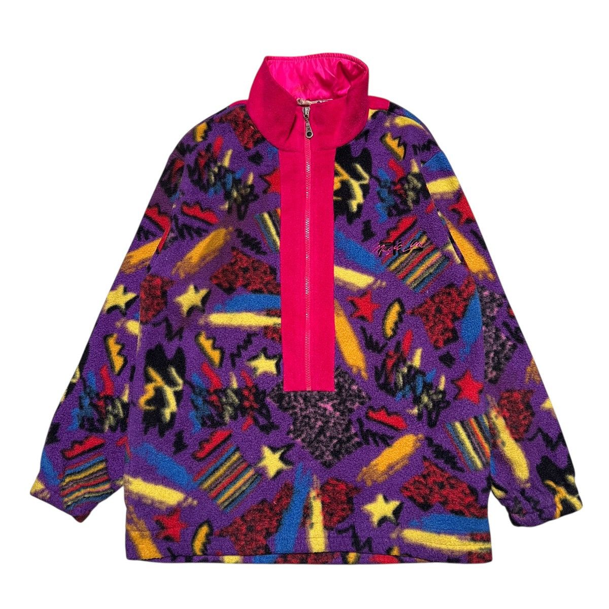 Fila Vintage Fila Magic Line Printed Fleece Anorak Jumper Jacket Size US S / EU 44-46 / 1 - 2 Thumbnail