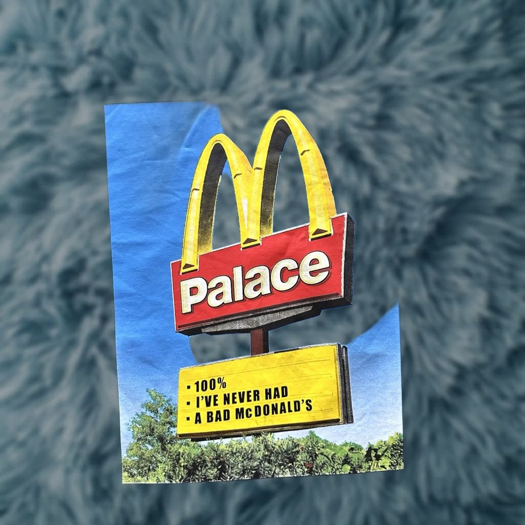 Palace PALACE SKATEBOARDS X MCDONALDS SIGN Tee BLK Crew Neck Short Sleeve S Graphic Print Men 19.25” Chest 28.25” Length Limited Edition Vintage No New Size US S / EU 44-46 / 1 - 1 Thumbnail