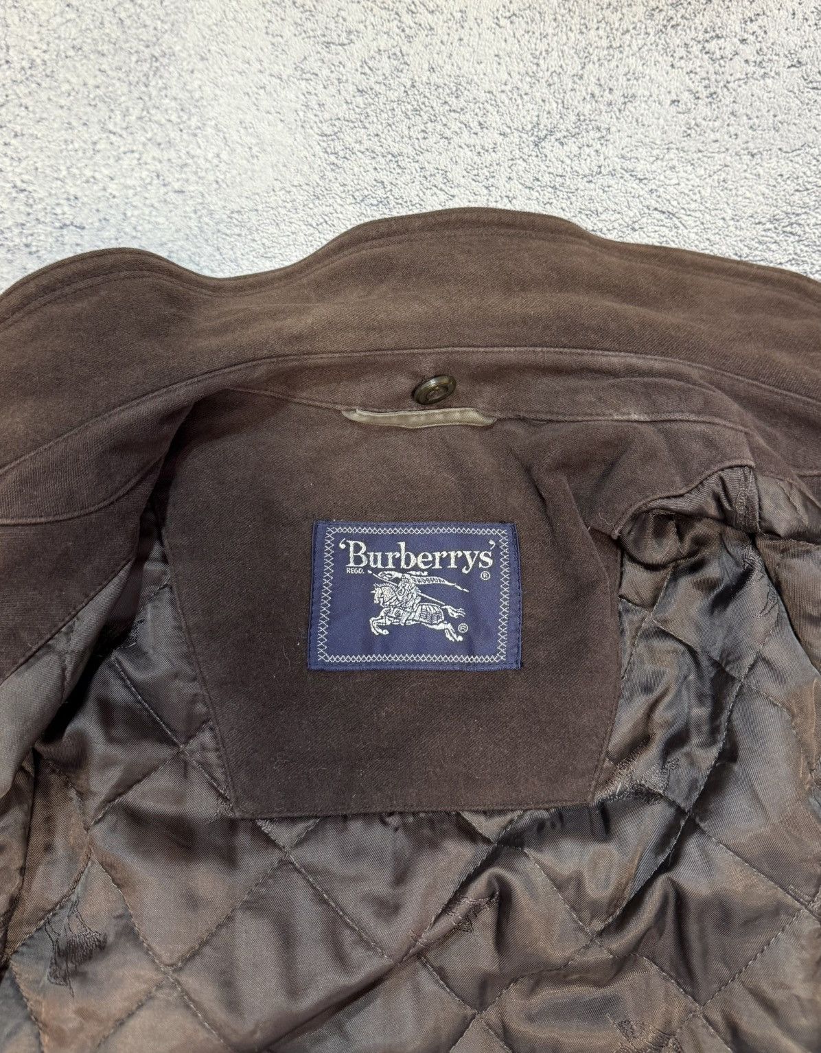 Burberry Burberrys Mens Vintage Brown Jacket Nova Check Lined 56 Coat Size US XL / EU 56 / 4 - 13 Thumbnail