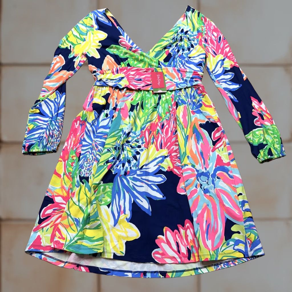 lilly pulitzer dress long sleeve Love Active Machine wash cold Perry Long Sleeve Maxi Cover