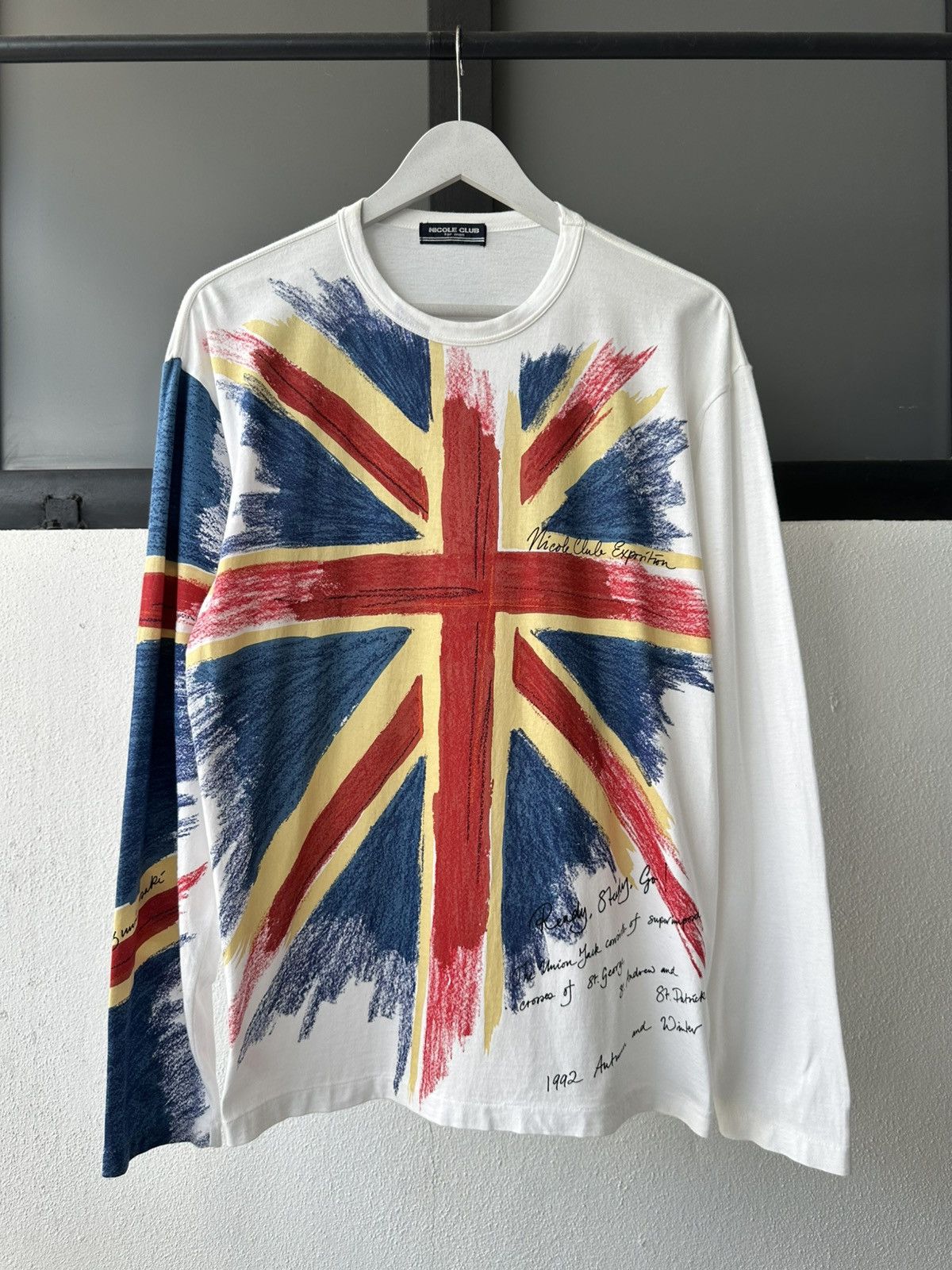 Nicole Club 1992 A/W Nicole Club For Men trompe l’oeil by Kazumi Sasaki Size US M / EU 48-50 / 2 - 8 Thumbnail