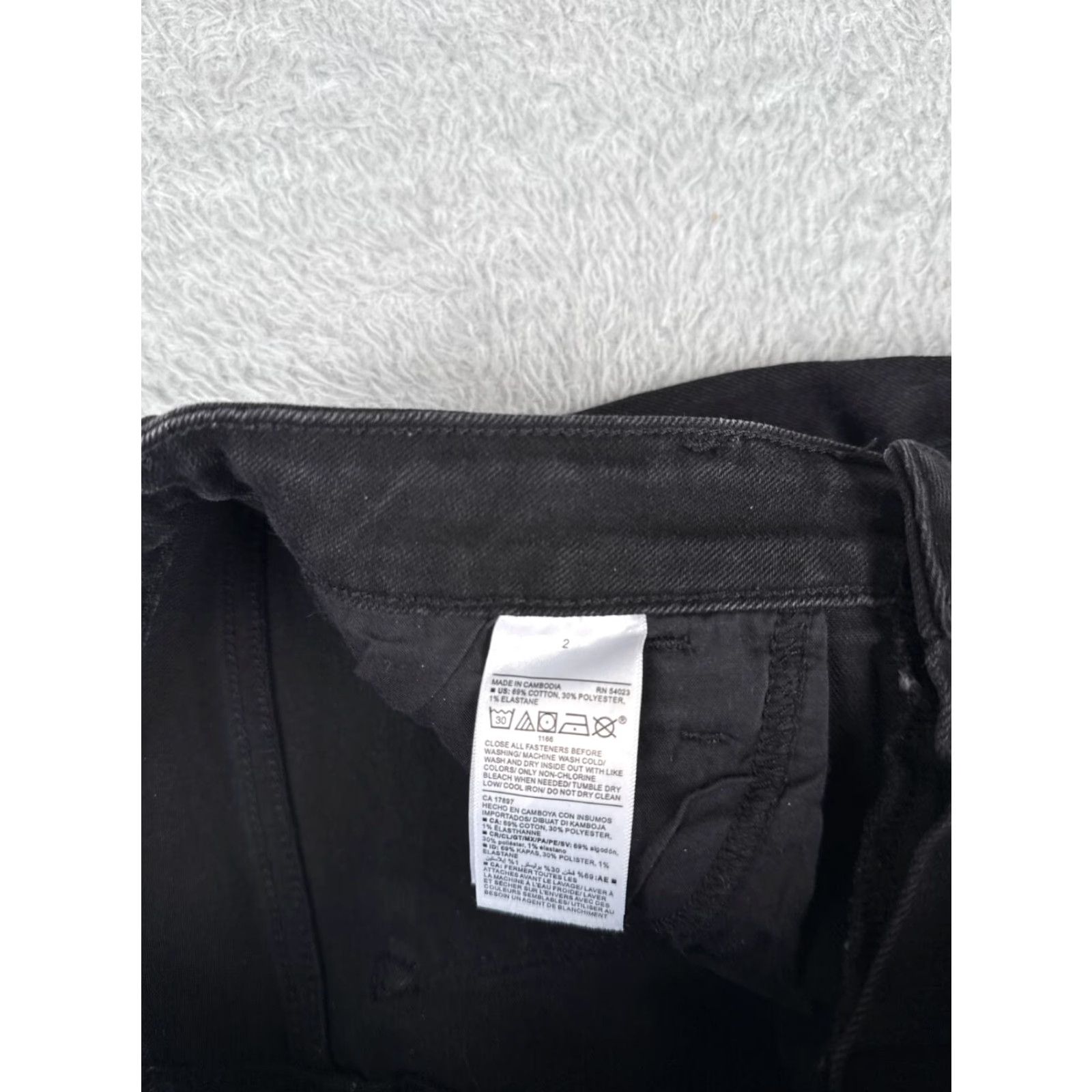 Old Navy Old Navy Jeans Womens 2 Black Denim Skinny Mid Rise 26x28 Cotton 26 Inseam 28 Inseam 28 - 90s Retro American Brand Old Navy Womens Jeans Size 26" / US 2 / IT 38 - 7 Thumbnail