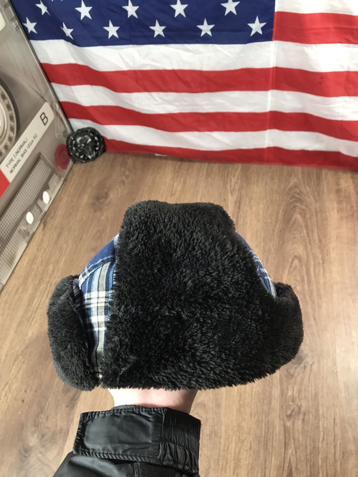 Japanese Brand × Vintage Vintage Y2K Fuzzy Ushanka Hat Size ONE SIZE - 10 Thumbnail