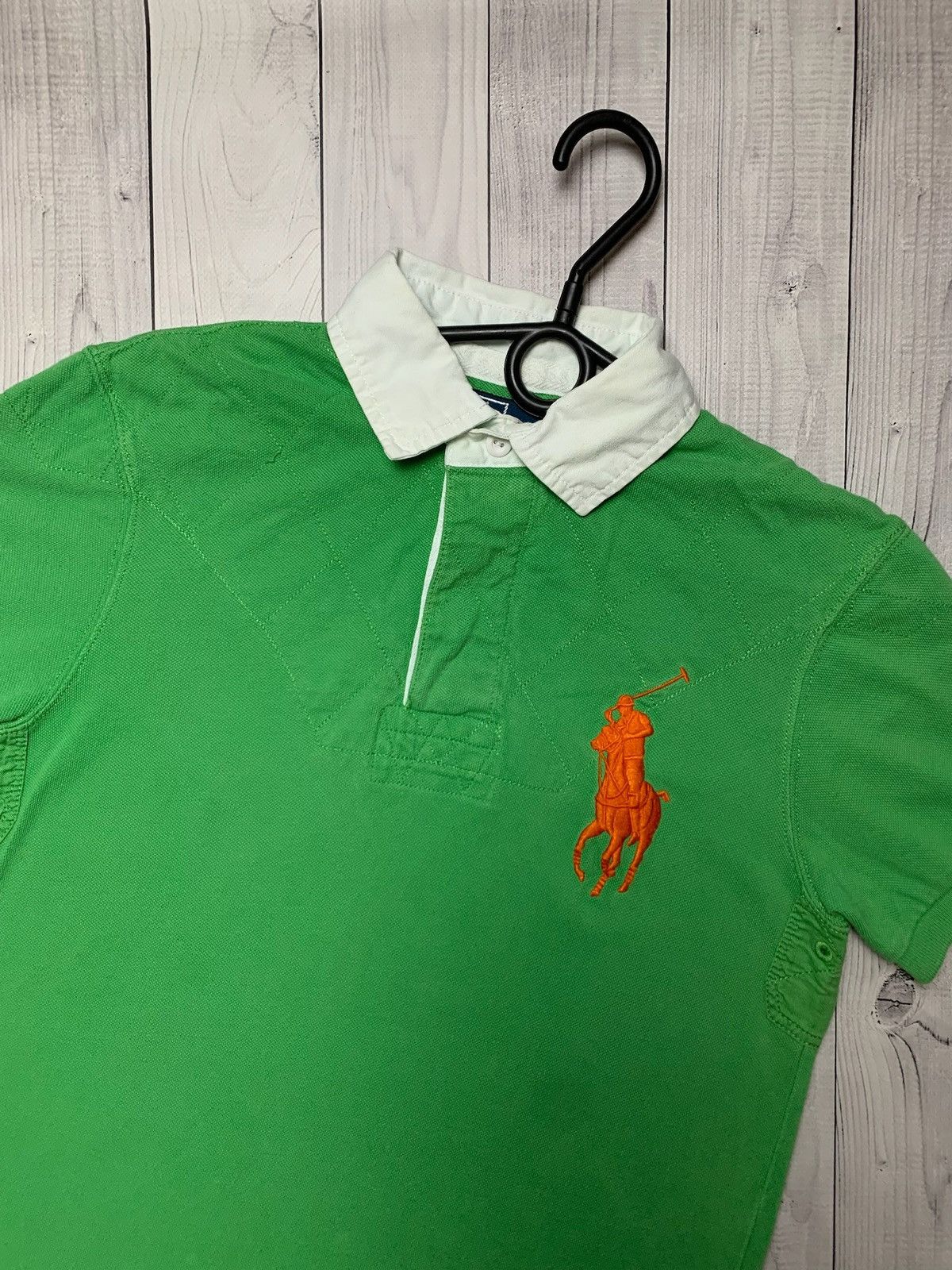 Vintage Vintage Polo Ralph Lauren green polo logo rare size S Size US S / EU 44-46 / 1 - 2 Thumbnail