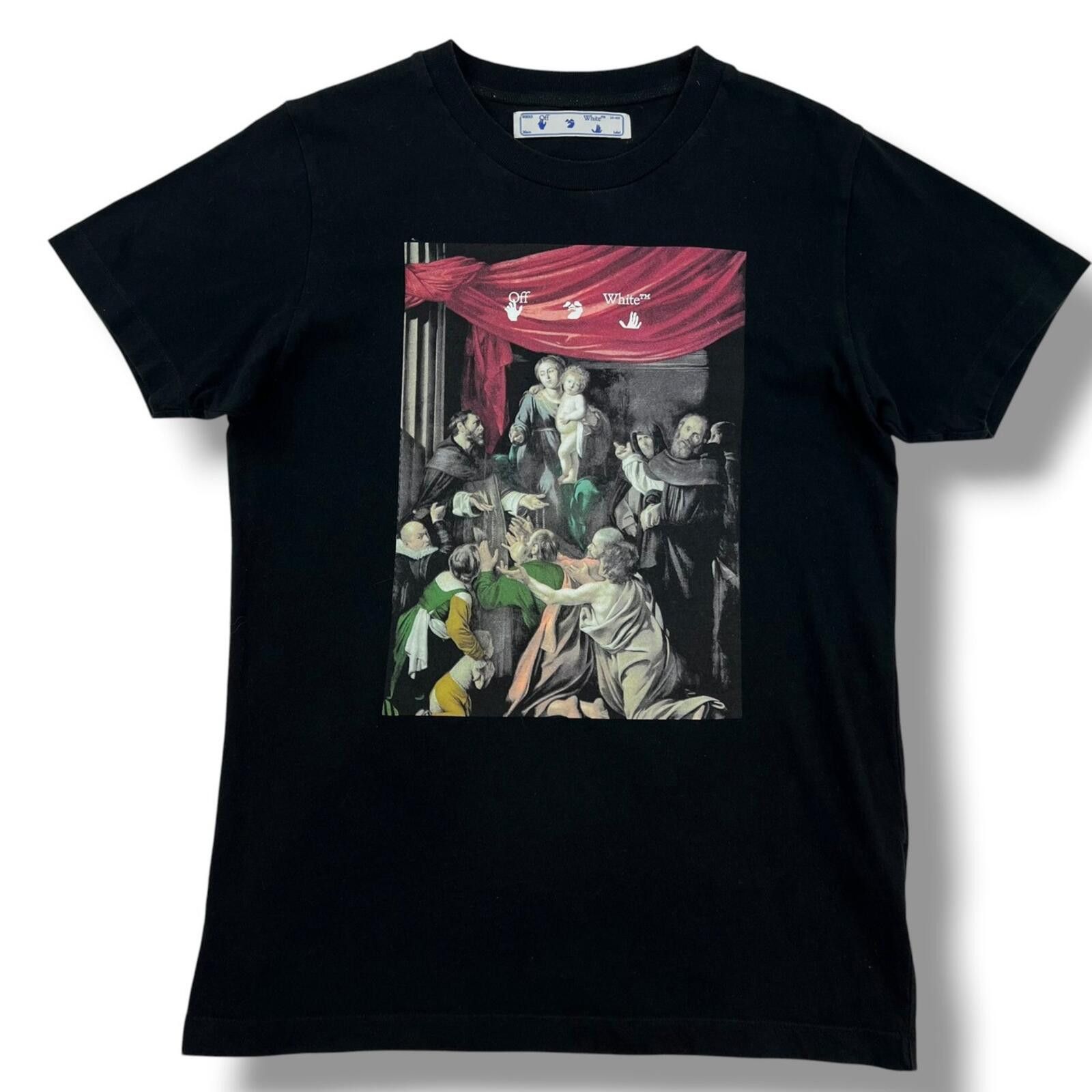 Off-White Off-White Caravaggio Painting Black T Shirt Size US M / EU 48-50 / 2 - 2 Thumbnail