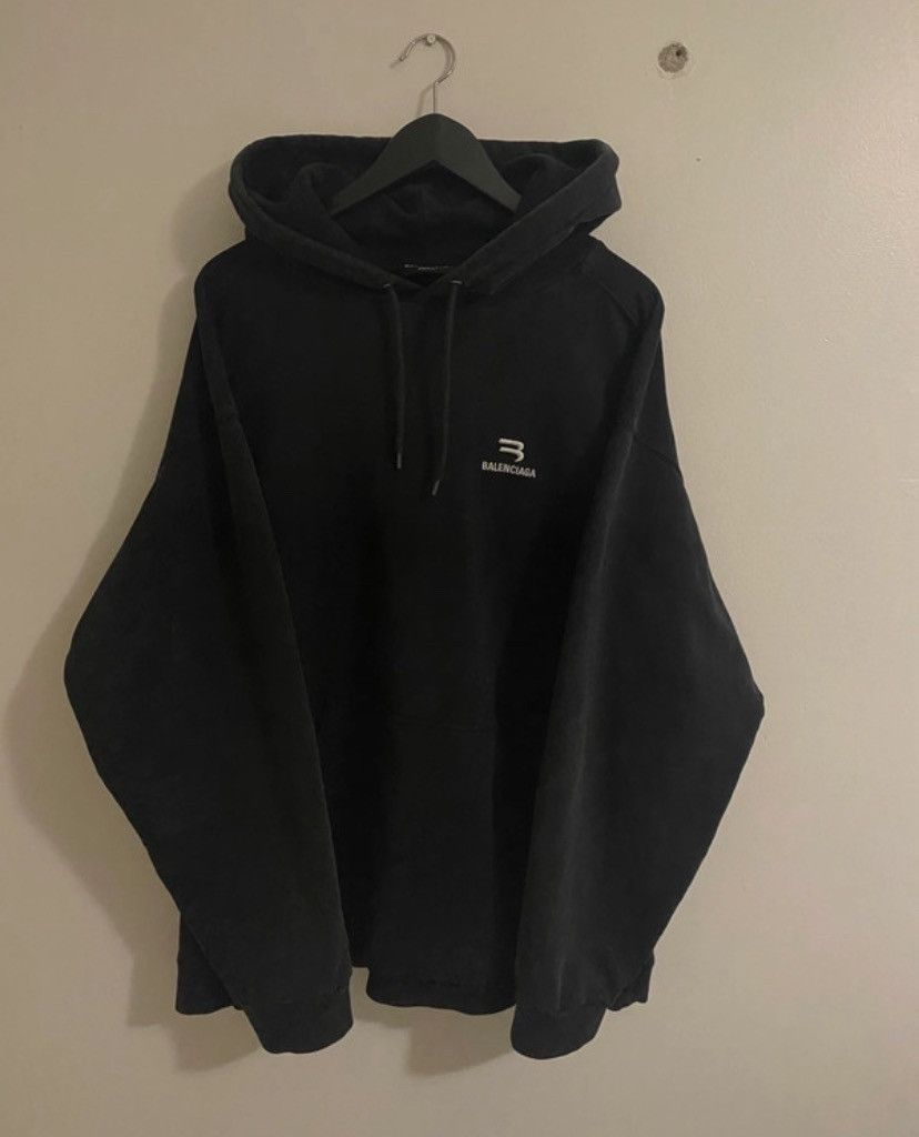 Balenciaga balenciaga sporty b zip hoodie | Grailed