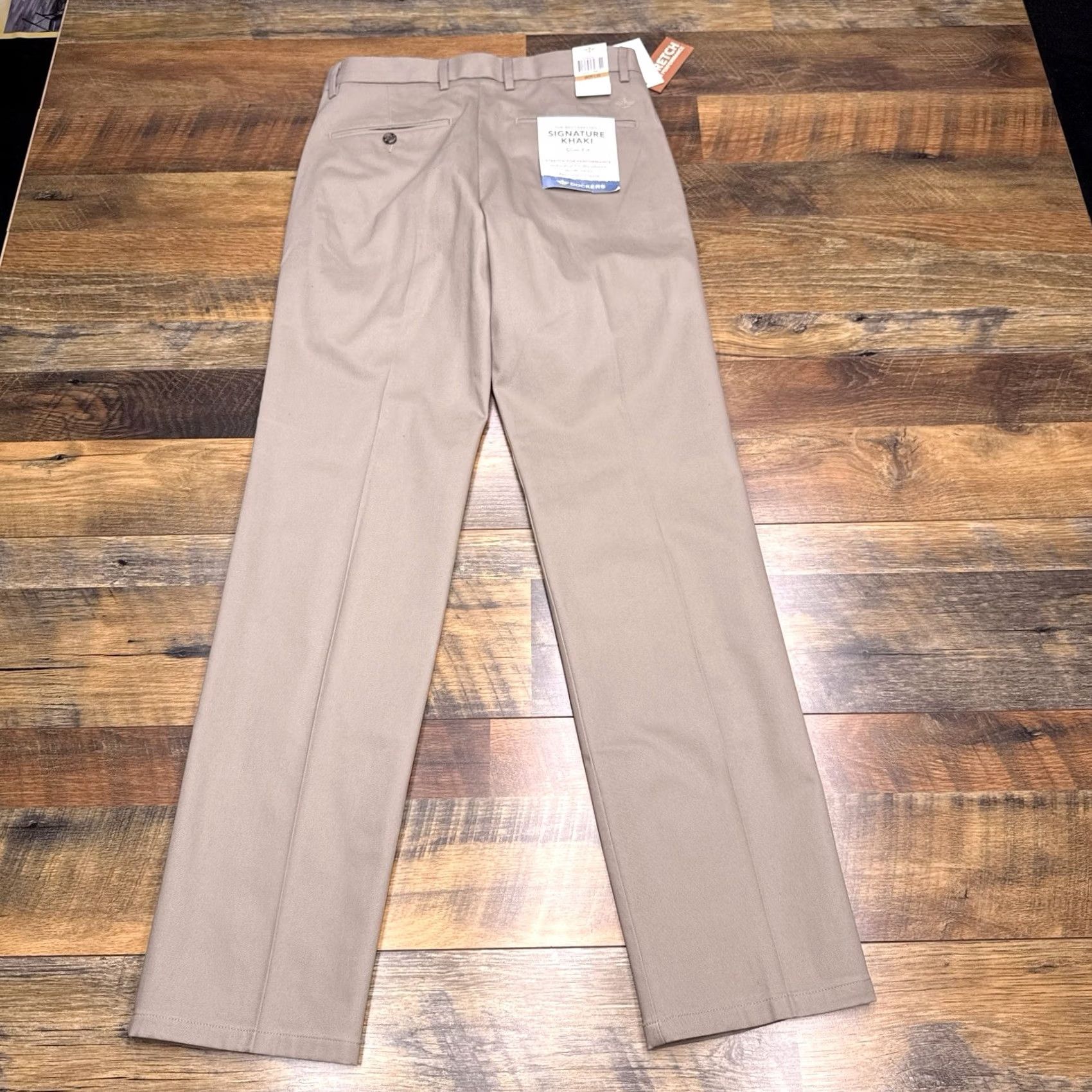 Dockers Dockers Signature Khaki Pants Mens 29x32 Tan Slim Performance New Size US 29 - 3 Thumbnail