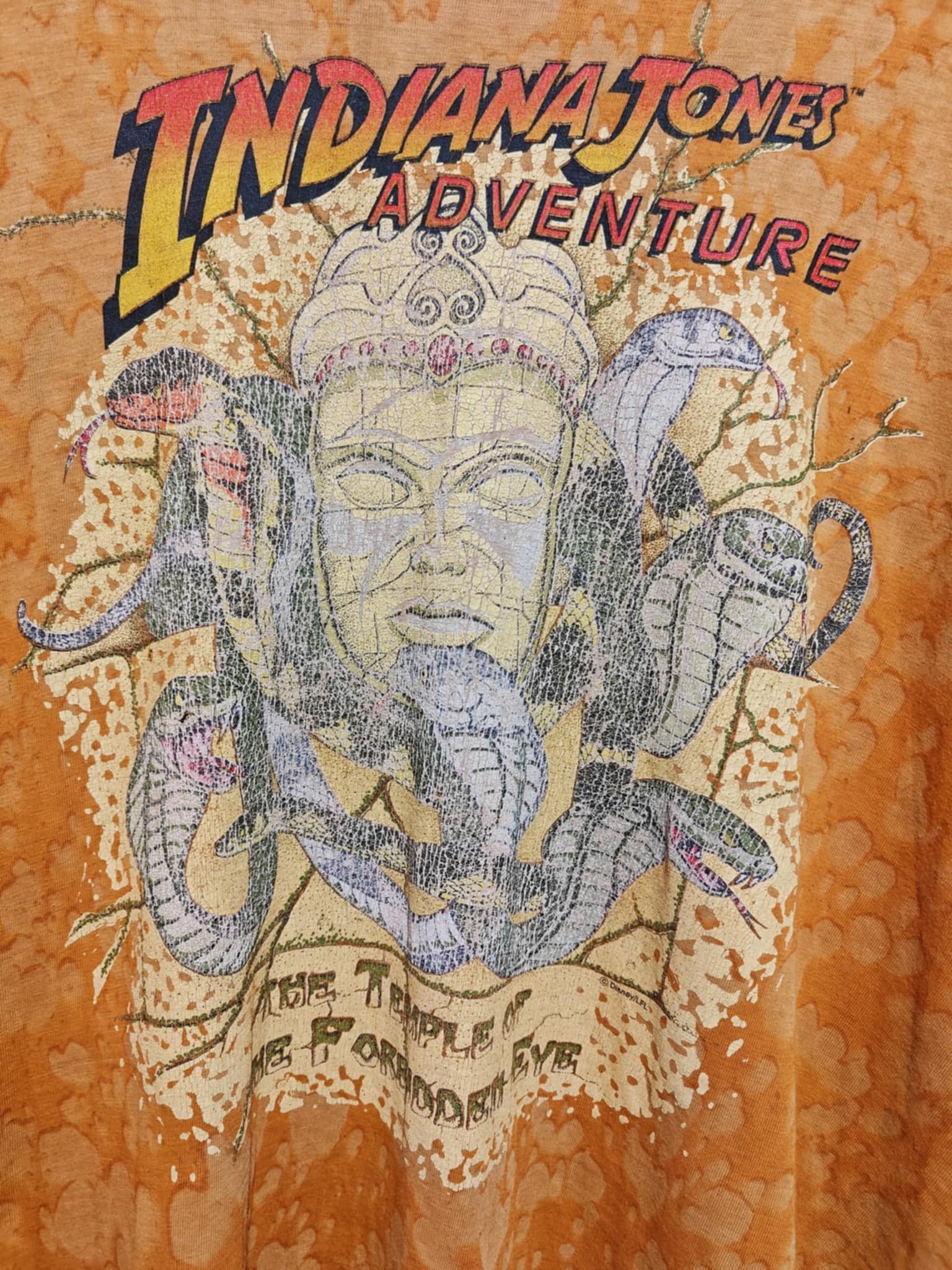 Disney × Vintage INDIANA JONES 90s Vintage T-Shirt XXL - Licenza Disney Size US XXL / EU 58 / 5 - 5 Thumbnail