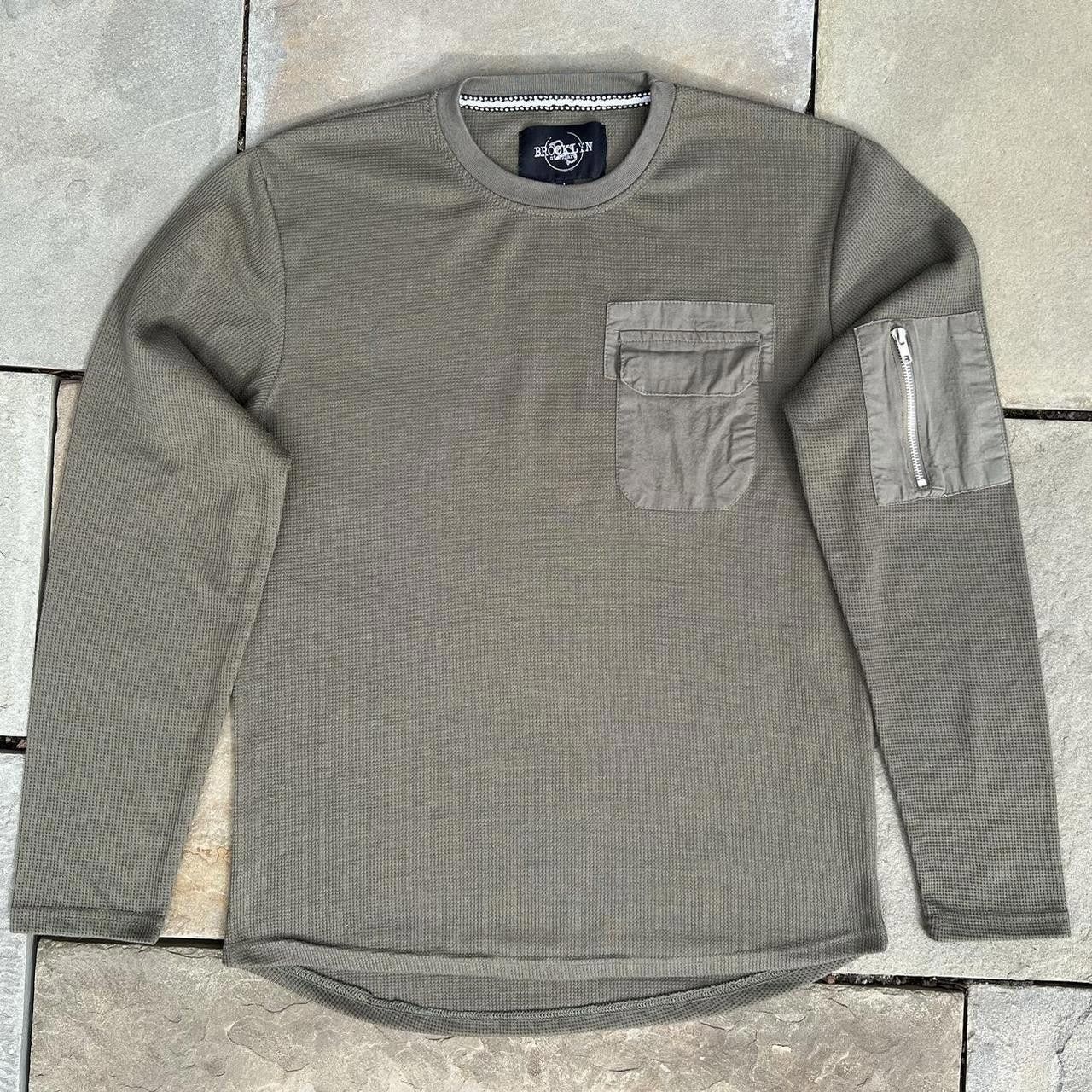 Other Olive Green Utility Pockets Gorpcore Waffle Knit Thermal Size US L / EU 52-54 / 3 - 1 Thumbnail