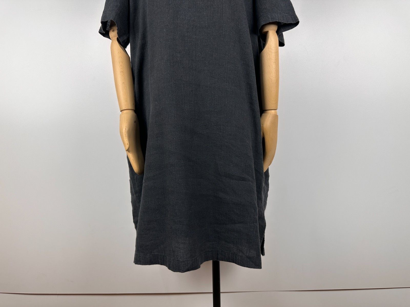 Other Poetry Light Grey Linen Shift Dress Pockets Size US12 Size XL / US 12-14 / IT 48-50 - 3 Thumbnail