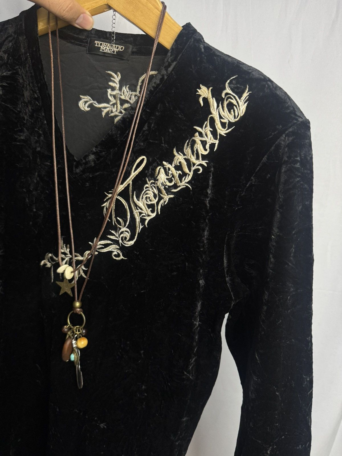 Tornado Mart Tornado Mart Archived Velvet Embroidered Long Sleeve Size US M / EU 48-50 / 2 - 4 Thumbnail
