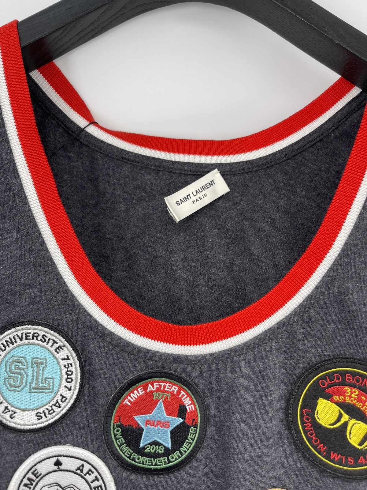 Saint Laurent Paris Saint Laurent patch tank top Size US S / EU 44-46 / 1 - 3 Thumbnail