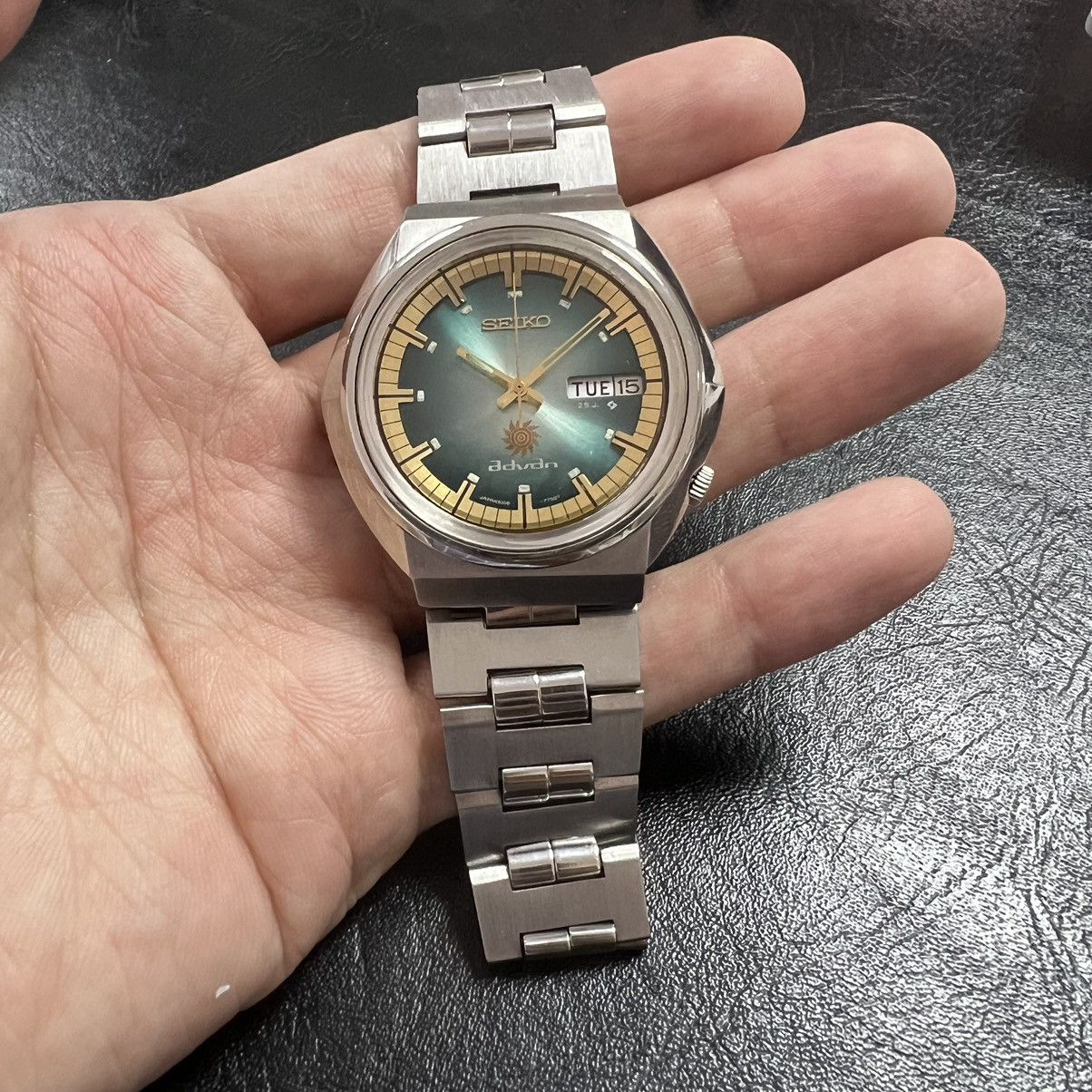 Seiko × Vintage JDM Seiko Advan 6106-7570 vintage 1972 watch turquoise gold Size ONE SIZE - 1 Thumbnail