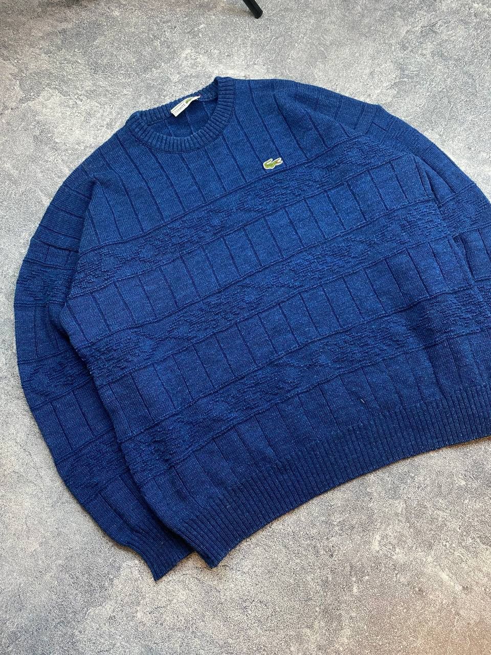 Lacoste × Vintage Vintage Lacoste Wool Sweater Size US XL / EU 56 / 4 - 4 Thumbnail